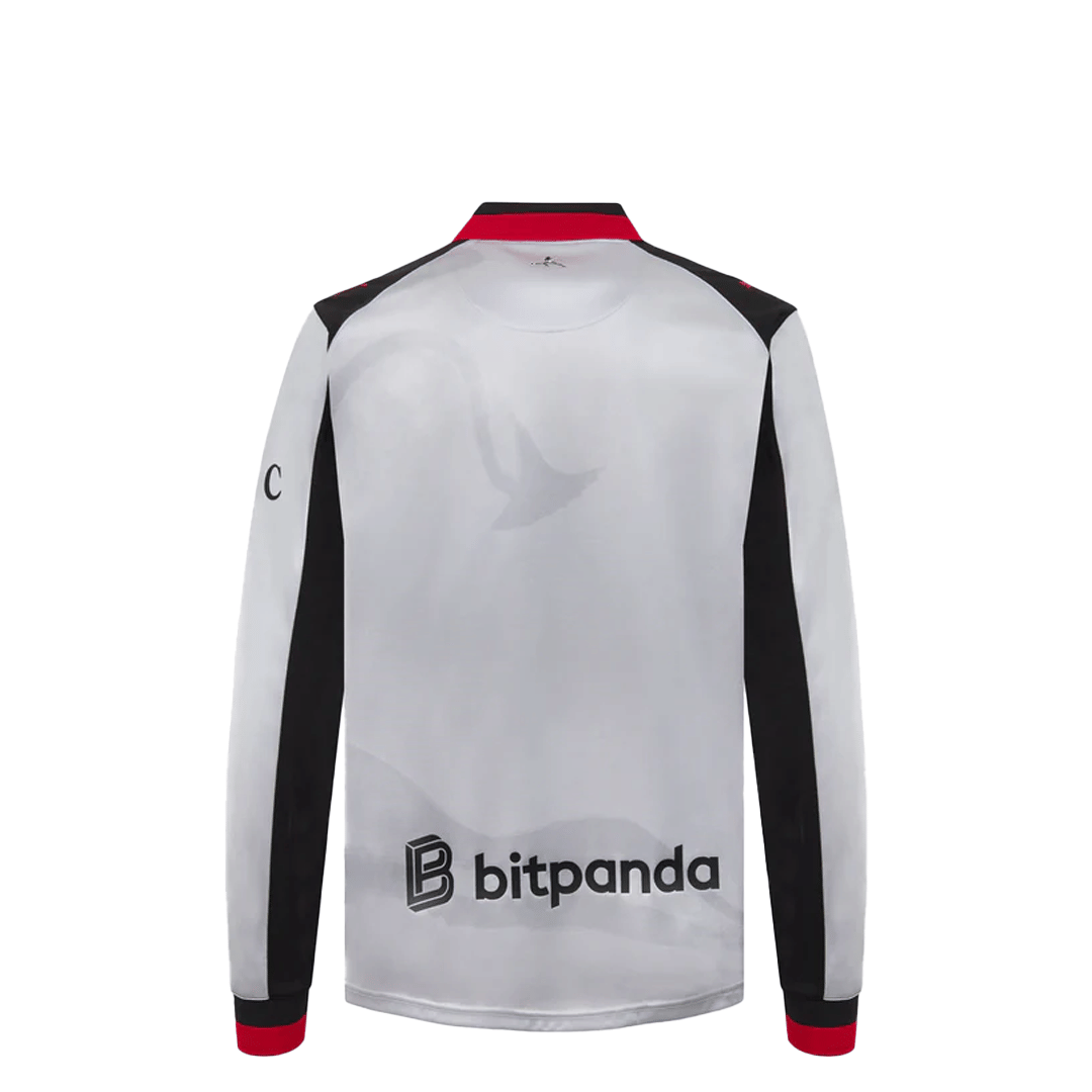 Puma SLAM JAM + AC MILAN 4TH KIT LIMITED EDITION LS JERSEY SILVER MIST