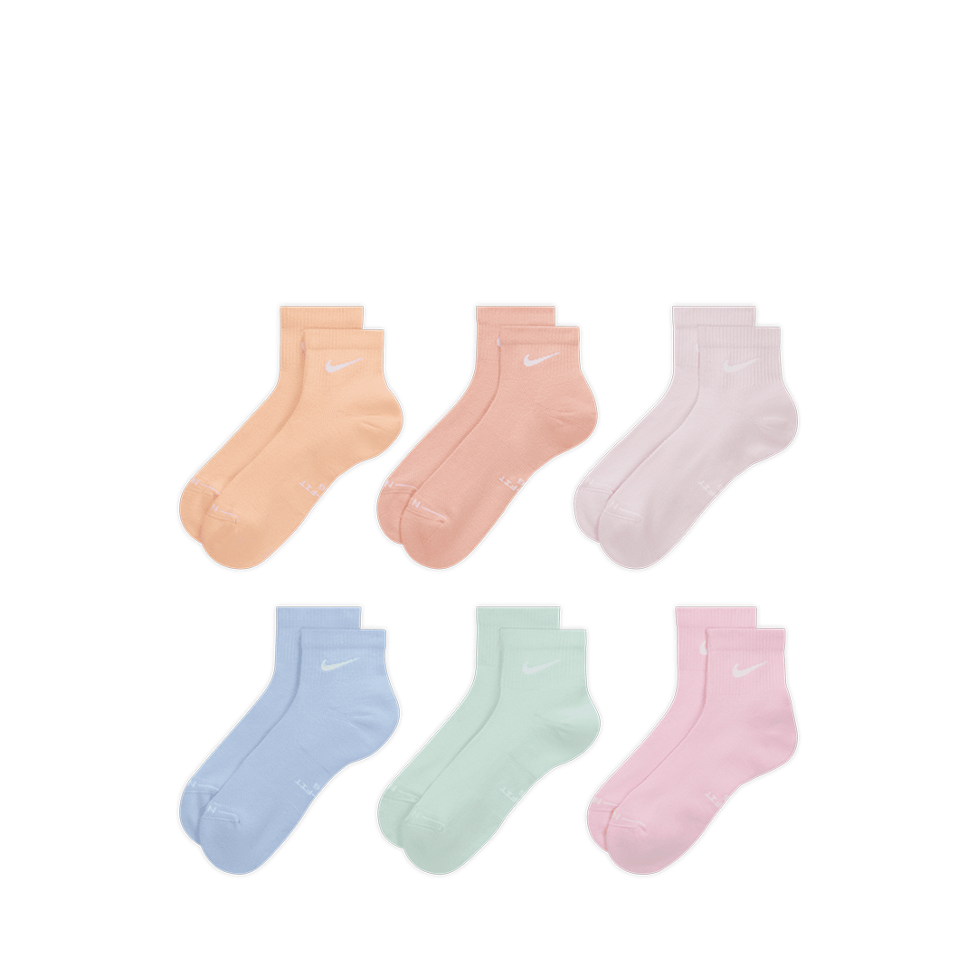 Nike EVERYDAY ELEVATED ANKLE SOCKS MULTI-COLOR