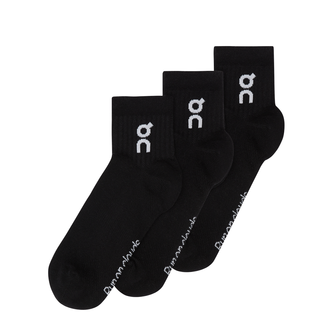On Running LOGO SOCK MID 3P BLACK