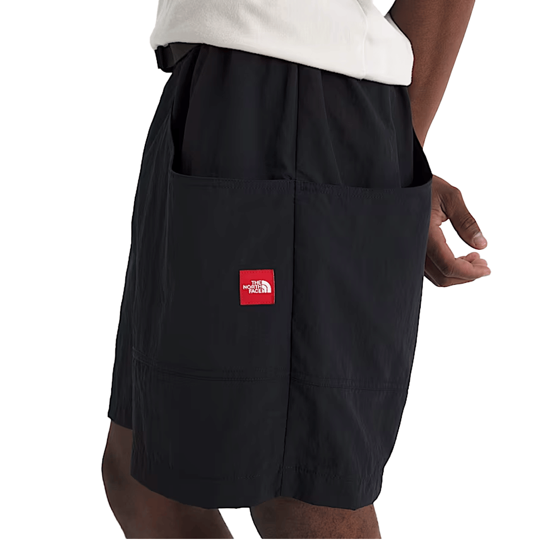 The North Face RED BOX NYLON BELTED SHORTS BLACK
