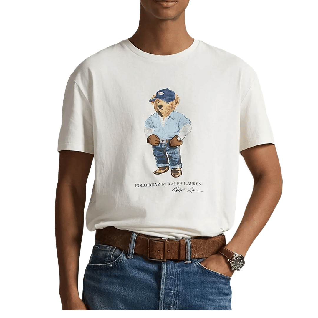 Polo Ralph Lauren CLASSIC FIT POLO BEAR JERSEY T-SHIRT 710B14615001