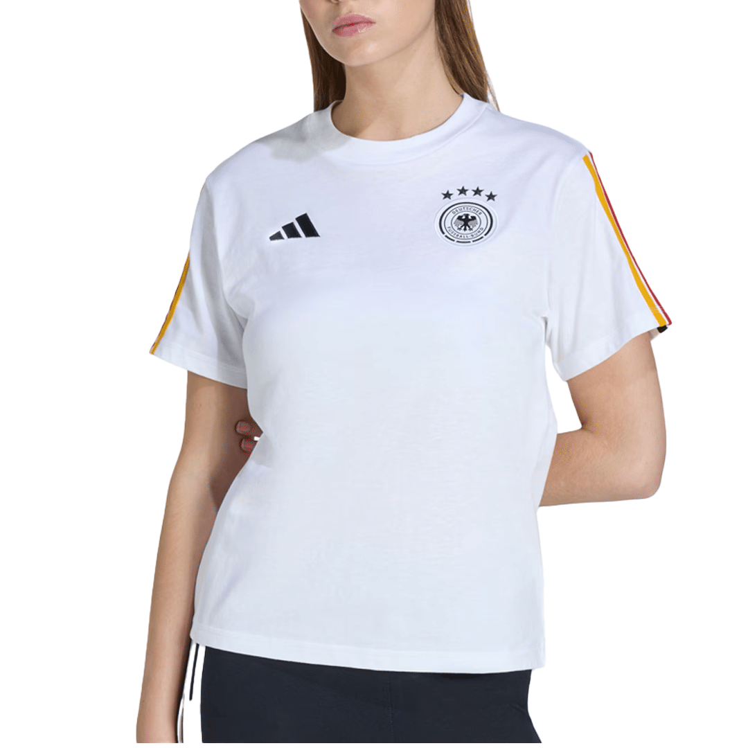 adidas WOMEN'S GERMANY DNA WHITE T-SHIRT