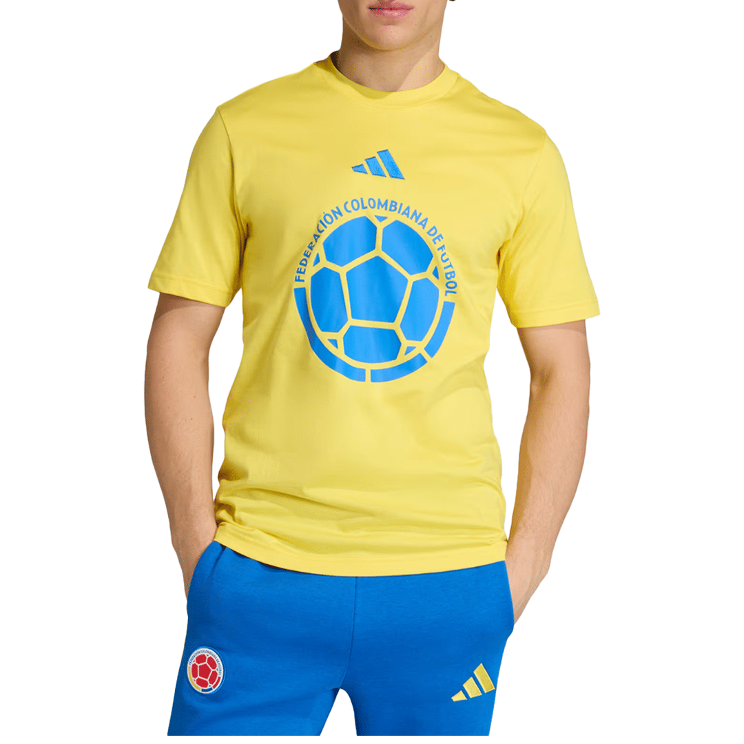 adidas COLUMBIA DNA GRAPHIC YELLOW T-SHIRT