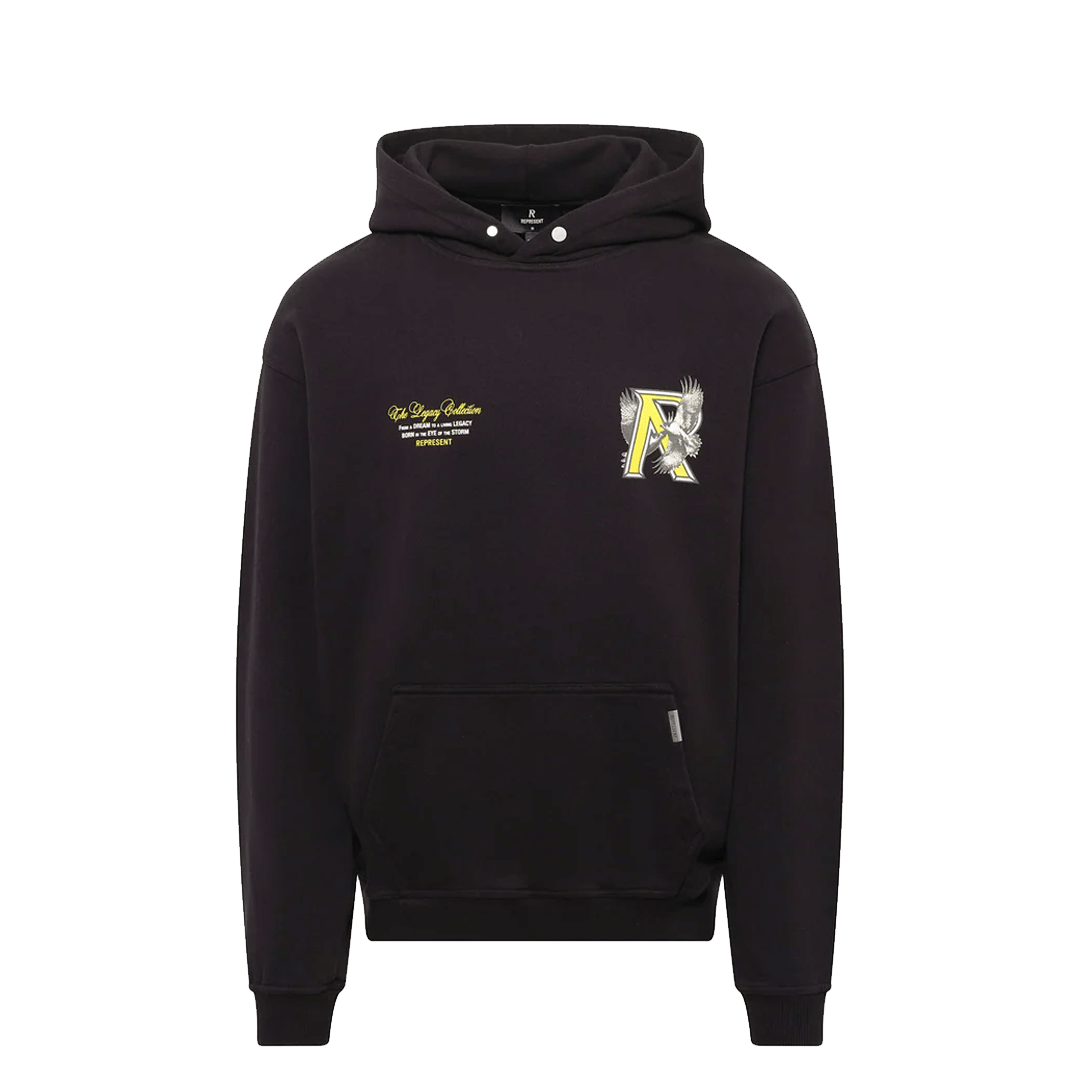 Represent LEGACY FALCON HOODIE JET BLACK