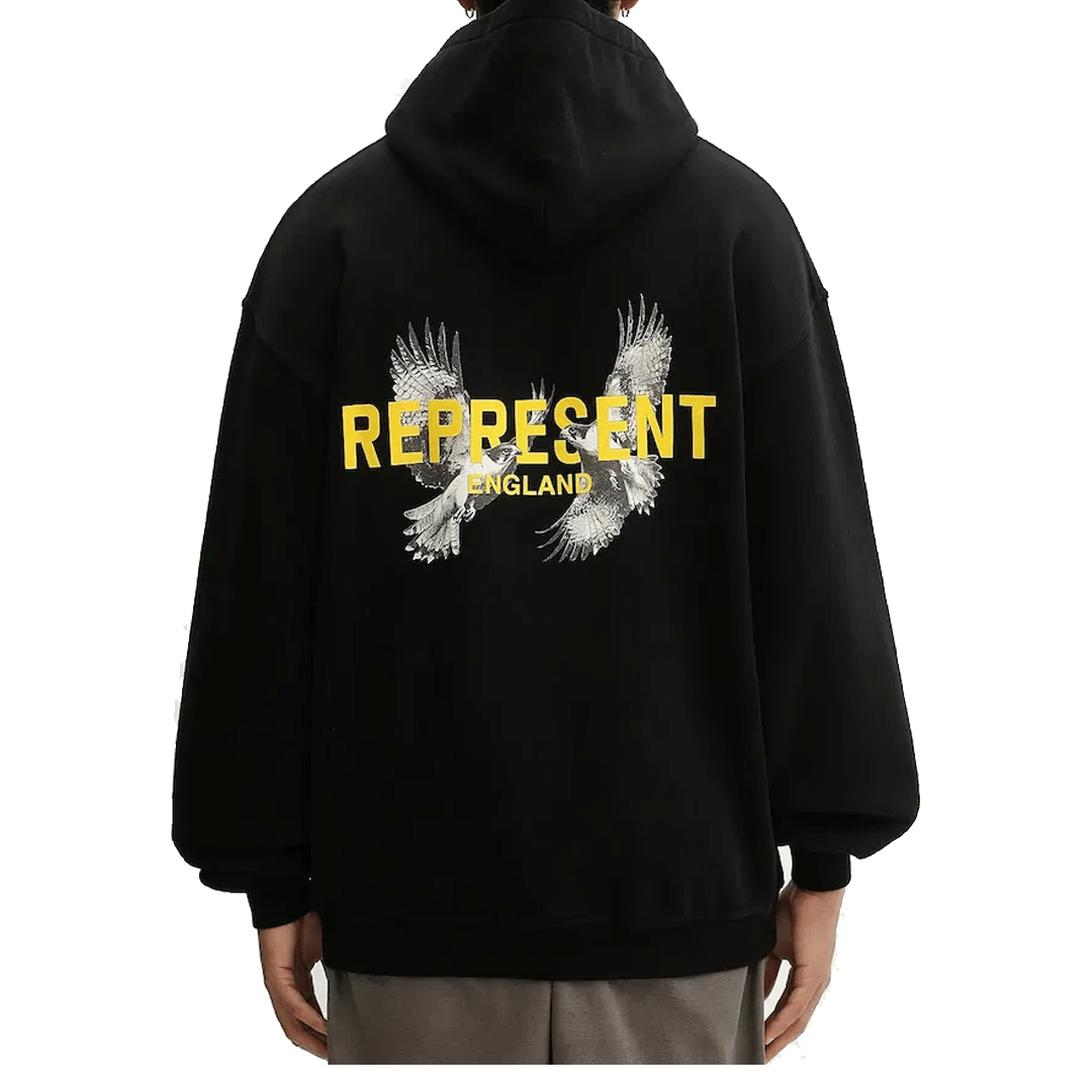 Represent LEGACY FALCON HOODIE JET BLACK