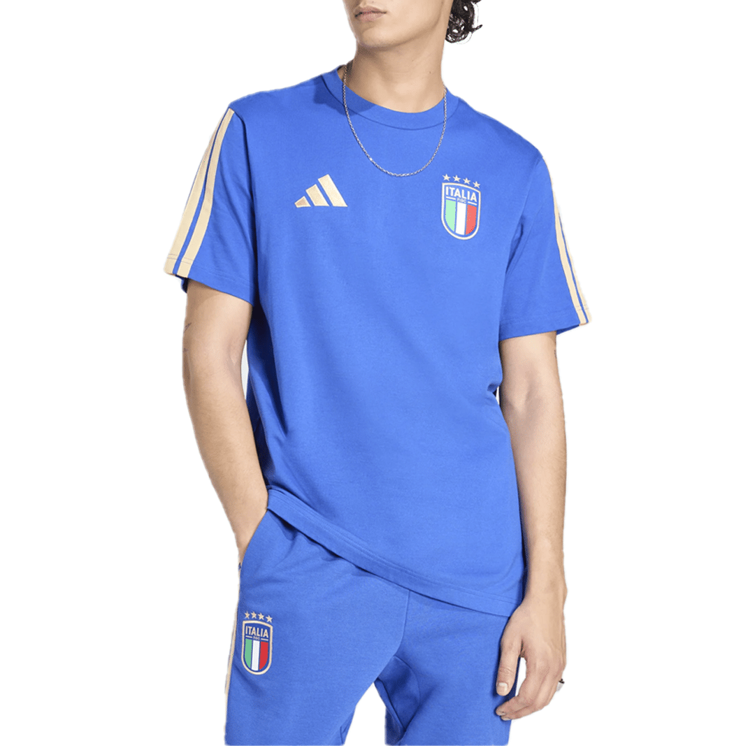 adidas ITALY DNA T-SHIRT BLUE