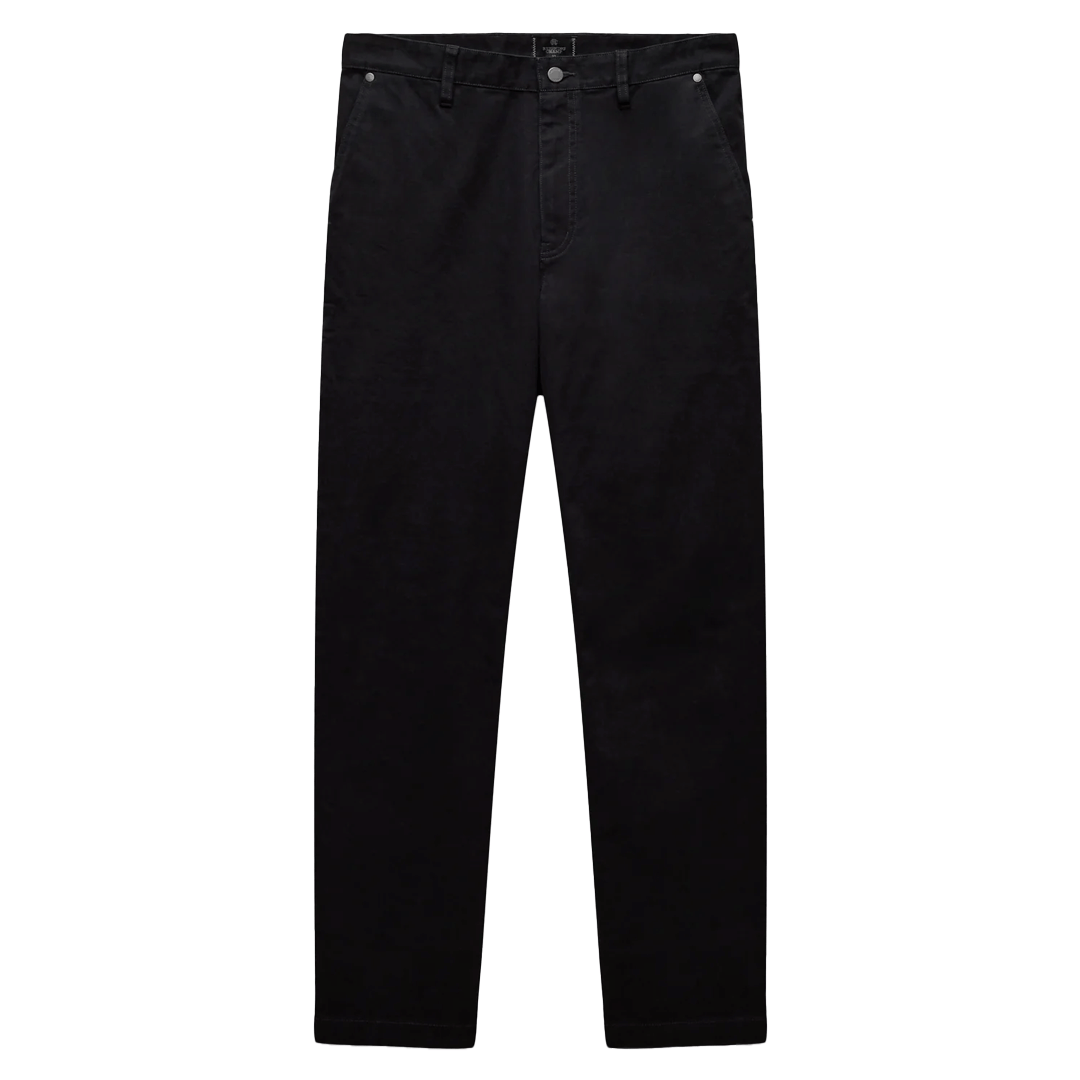 REIGNING CHAMP COTTON CANVAS GROUNDS STANDARD PANT BLACK