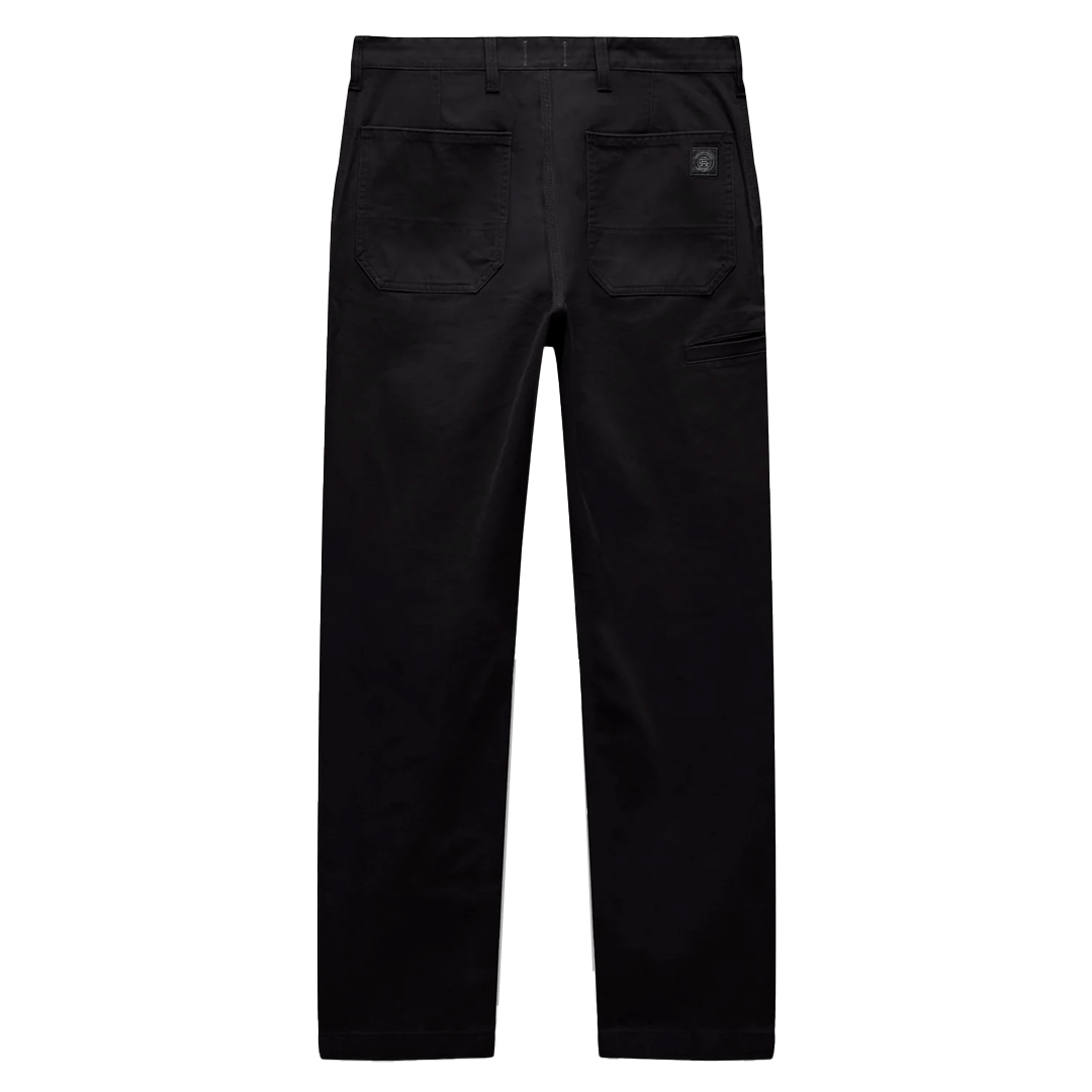REIGNING CHAMP COTTON CANVAS GROUNDS STANDARD PANT BLACK