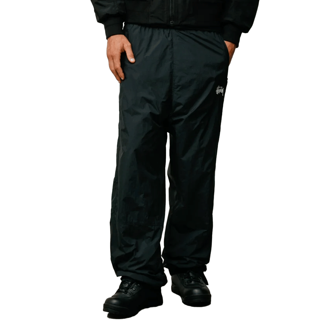 Stussy NYLON TRACK PANTS BLACK