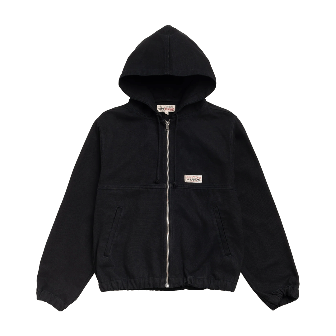 Stussy WORK JACKET UNLINED CANVAS BLACK