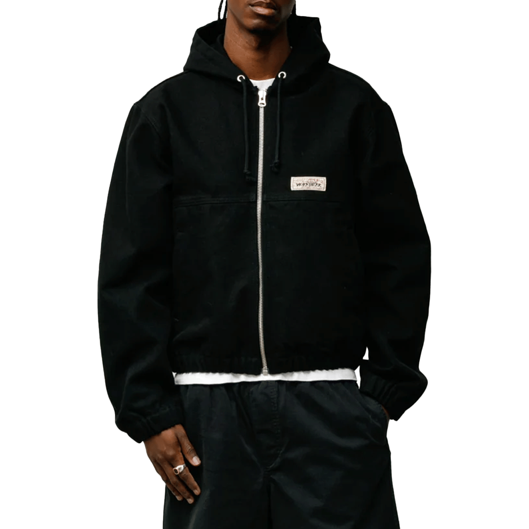 Stussy WORK JACKET UNLINED CANVAS BLACK