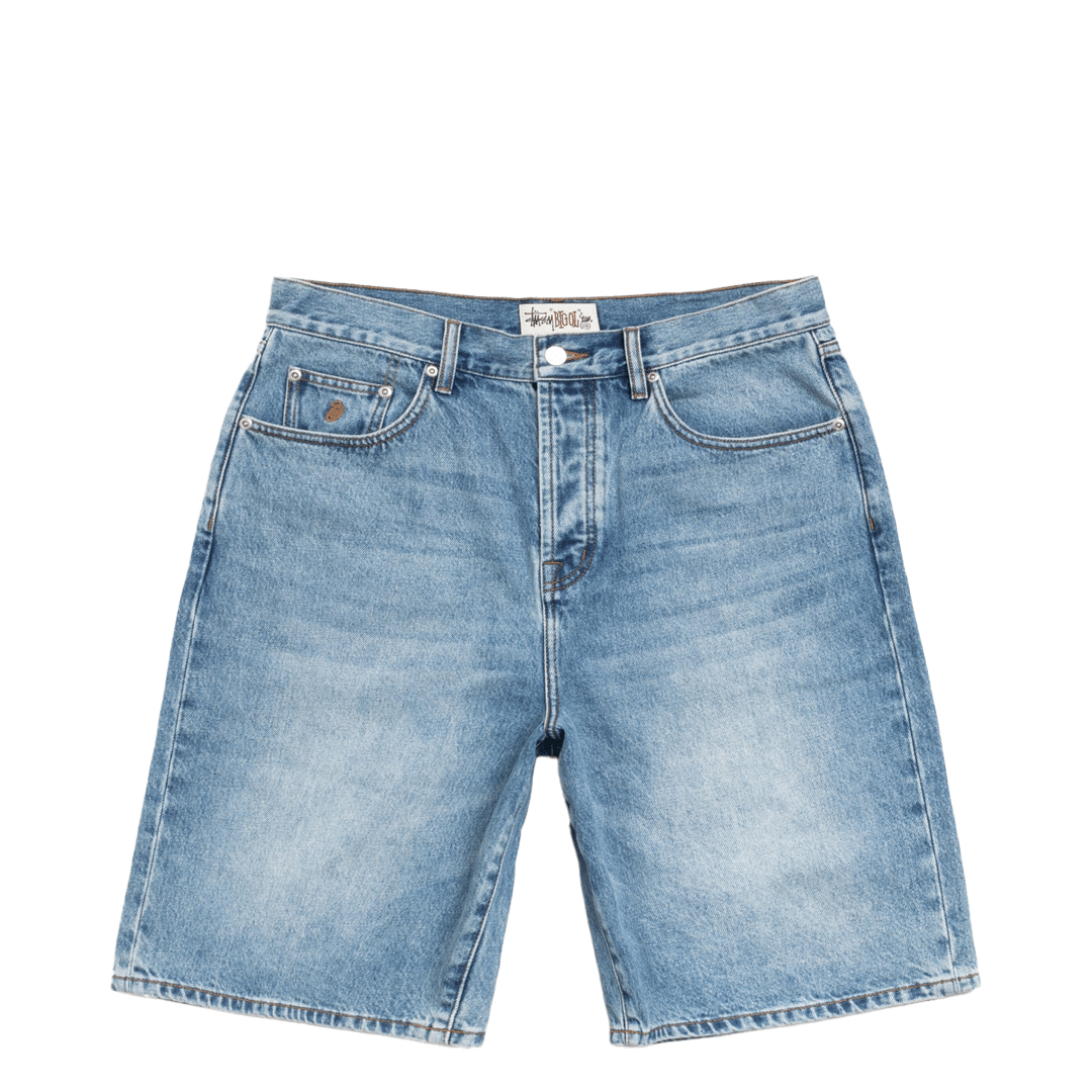 Stussy BIG OL' SHORTS DENIM INDIGO STONE WASH