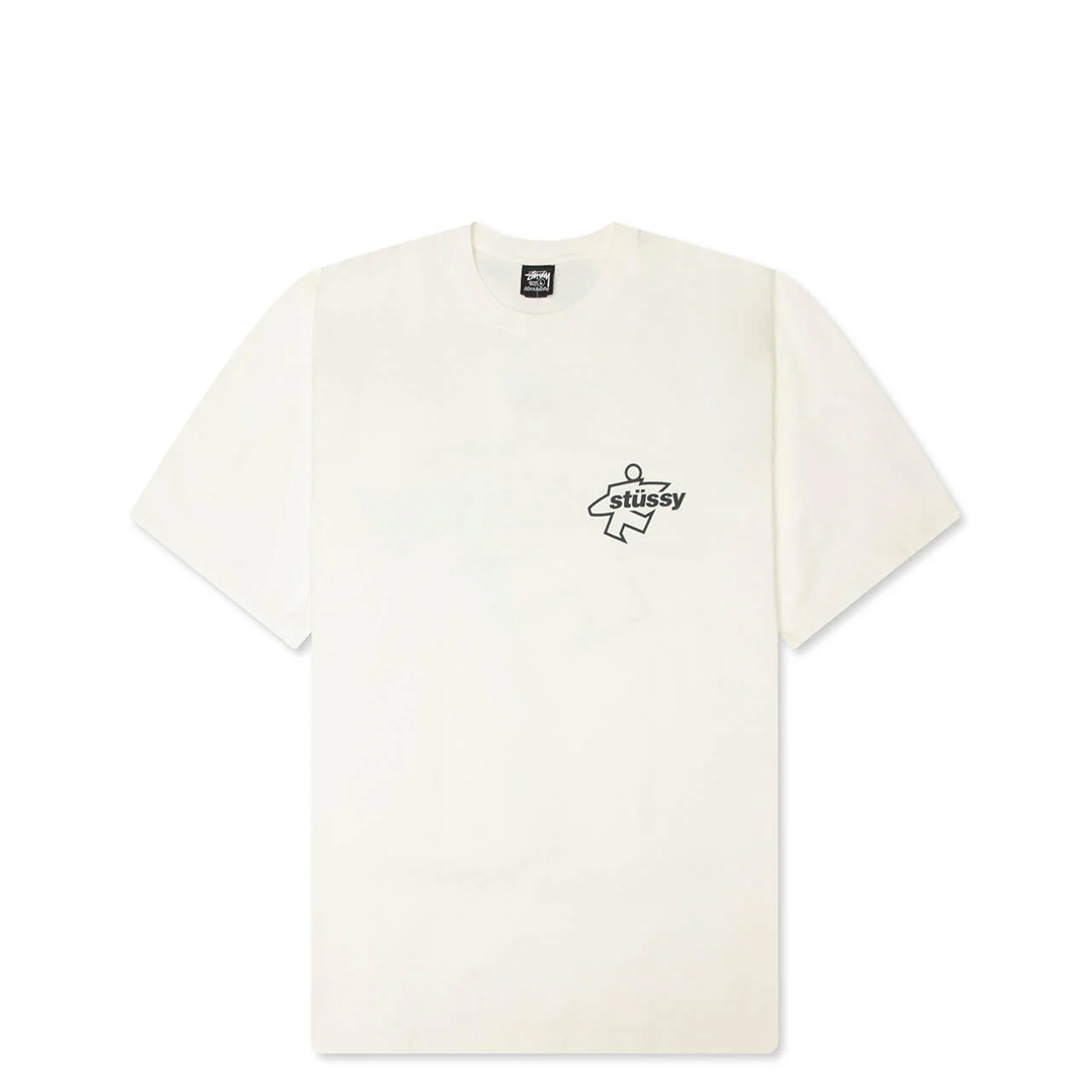 Stussy SURF SIZE PIGMENT DYED T-SHIRT NATURAL