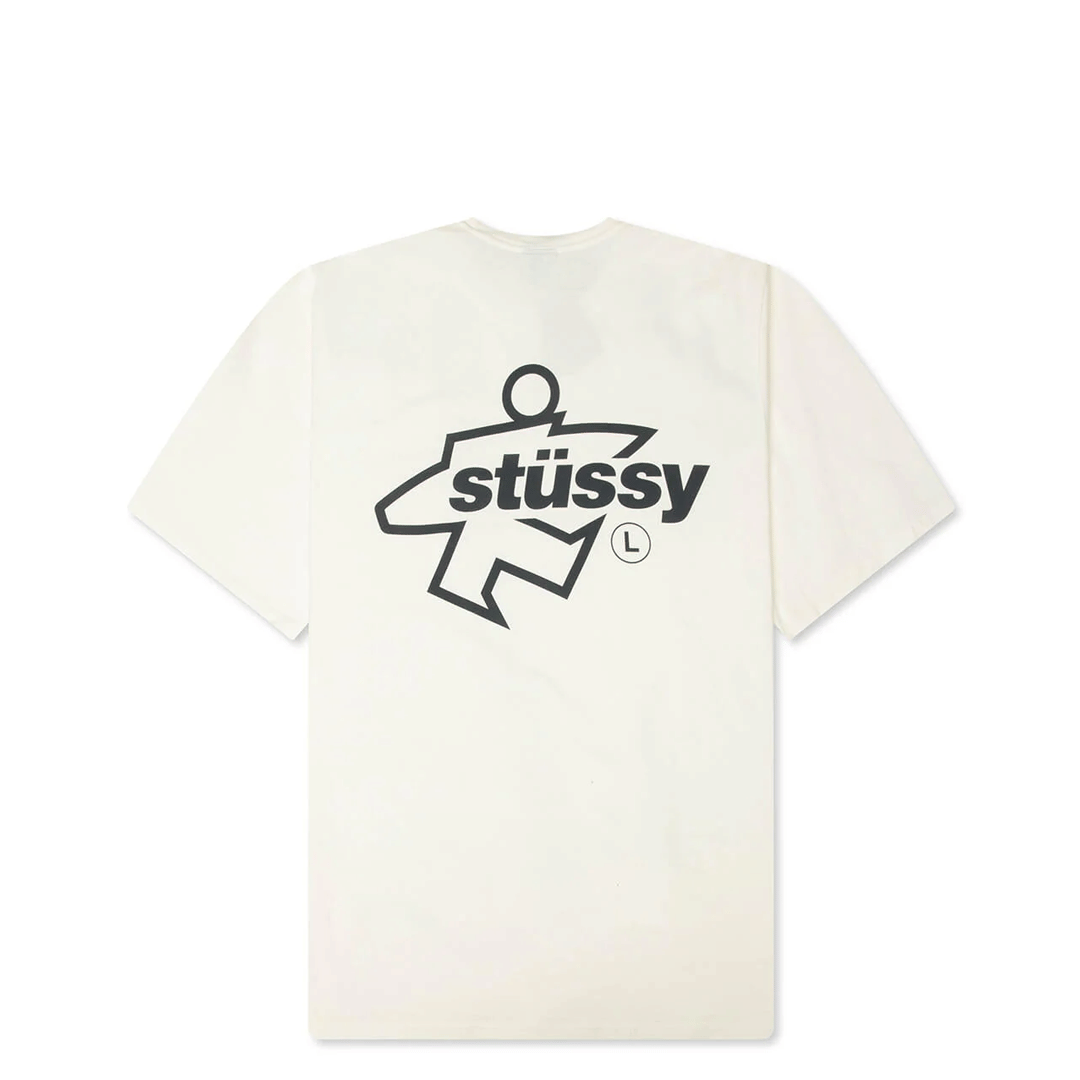 Stussy SURF SIZE PIGMENT DYED T-SHIRT NATURAL