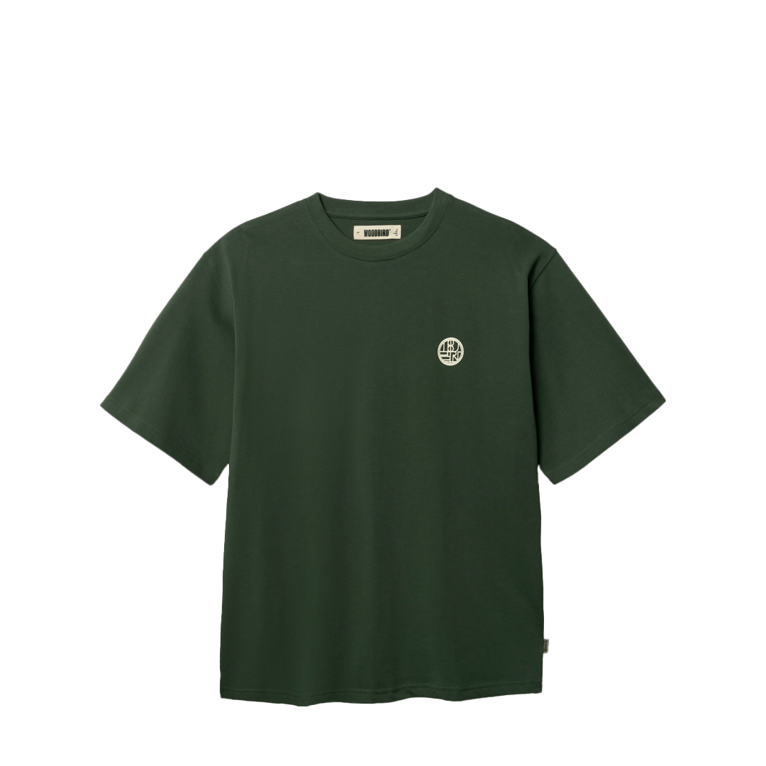 WOODBIRD WBBAINE DUMP TEE PINE GREEN