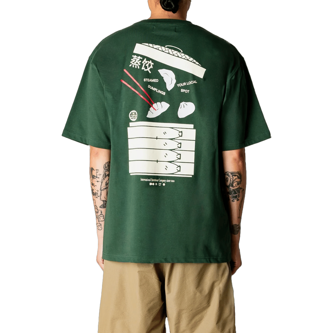 WOODBIRD WBBAINE DUMP TEE PINE GREEN