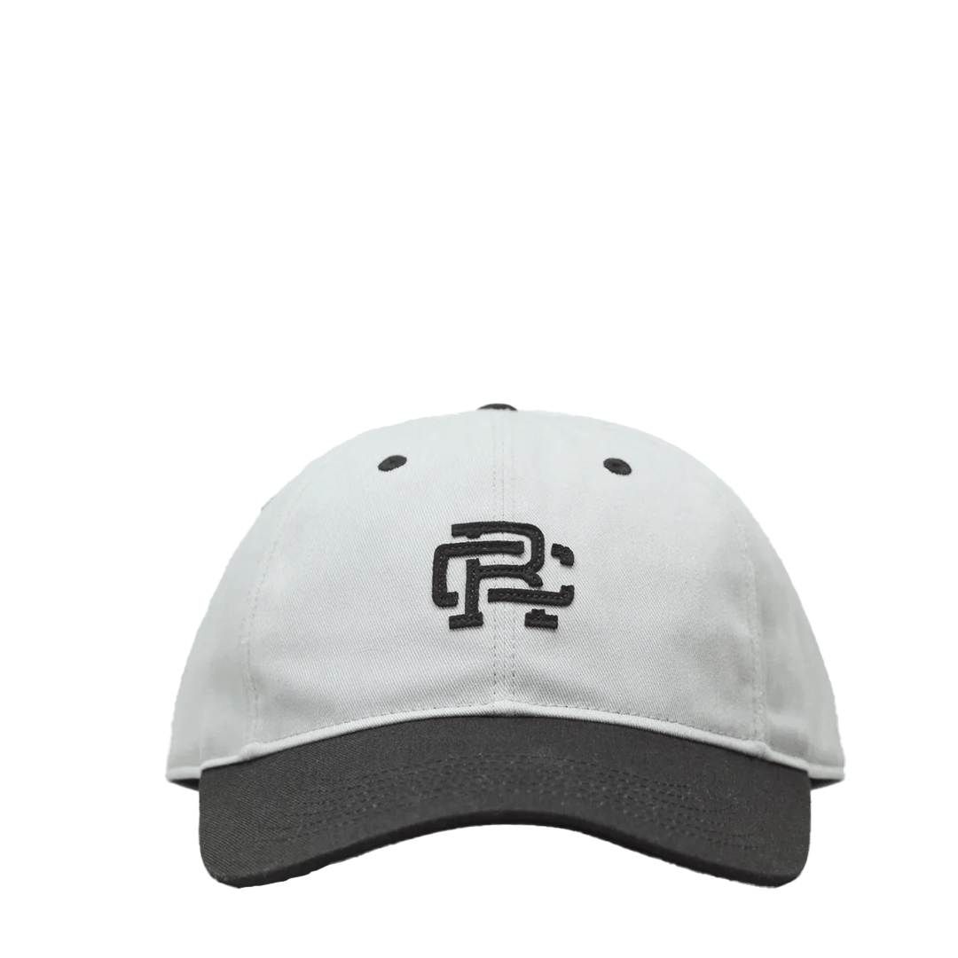 REIGNING CHAMP COLOR BLOCK MONOGRAM STRAPBACK CAP IVORY