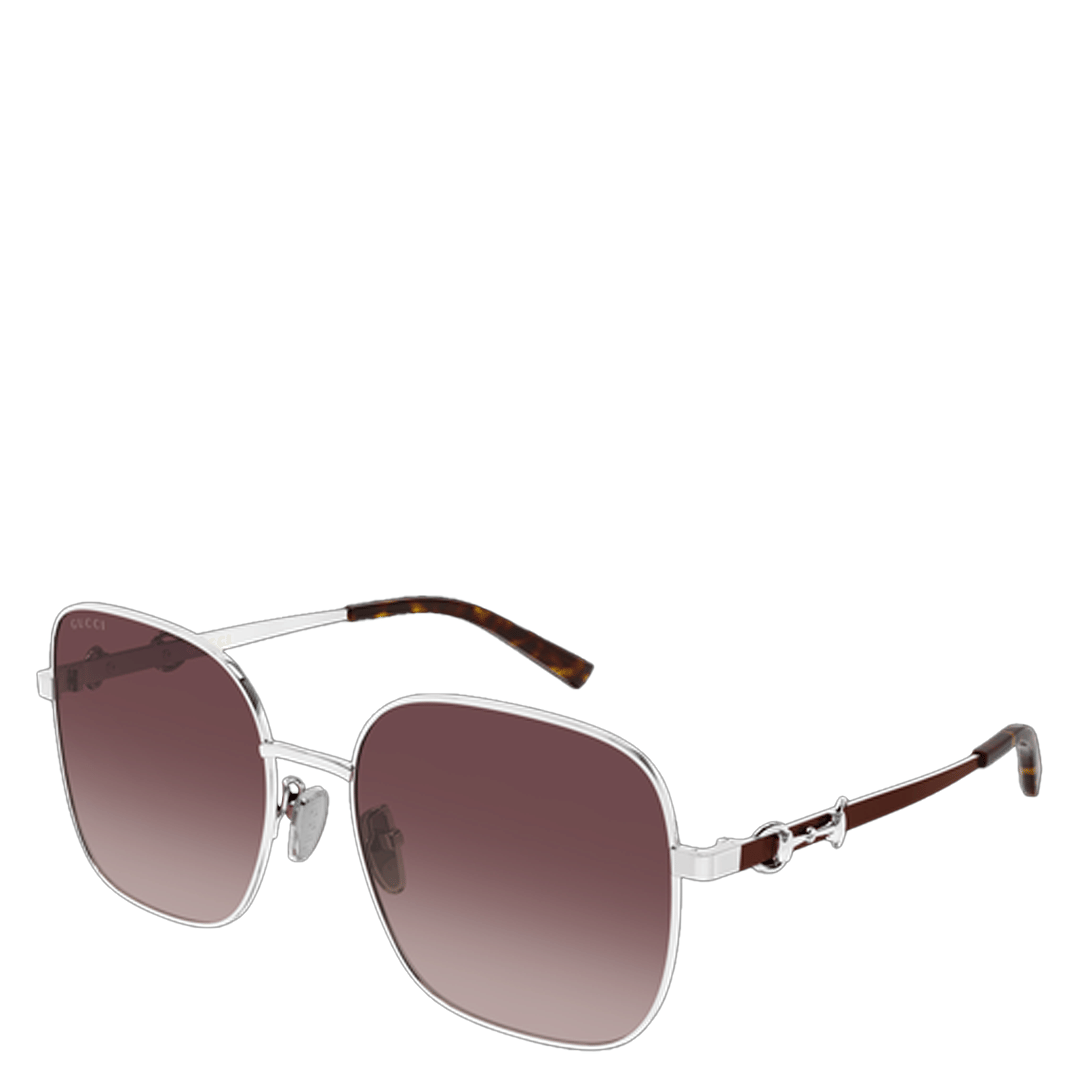 Gucci GG2053S-003 WOMEN'S SILVER & RED METAL SUNGLASSES