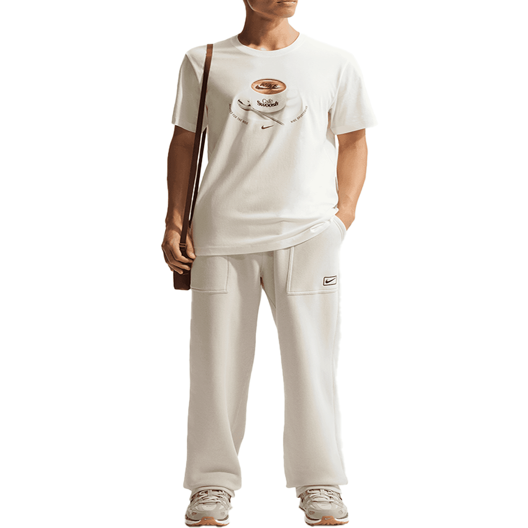 Nike RELAXED FIT CAFE SWOOSH T-SHIRT WHITE