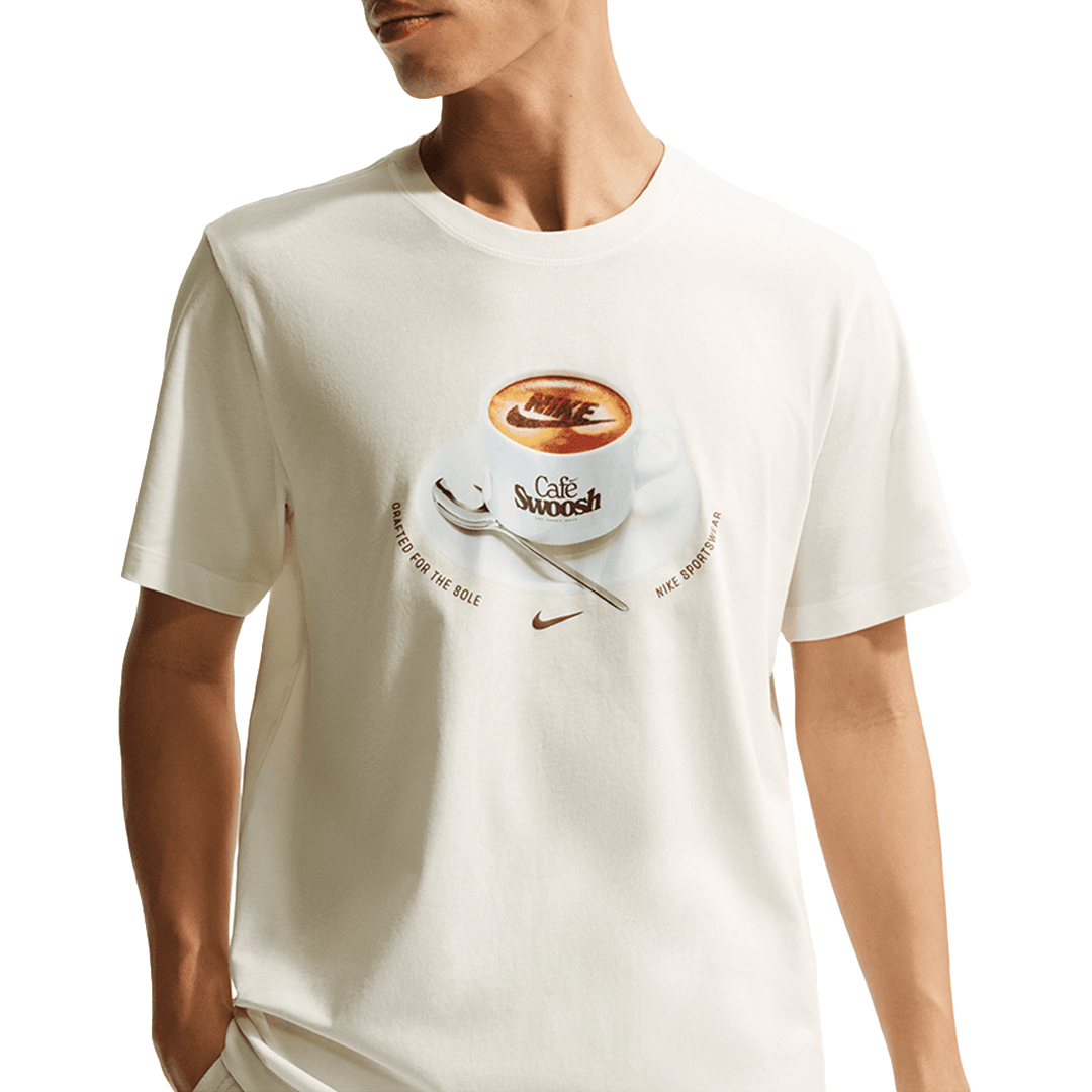 Nike RELAXED FIT CAFE SWOOSH T-SHIRT WHITE