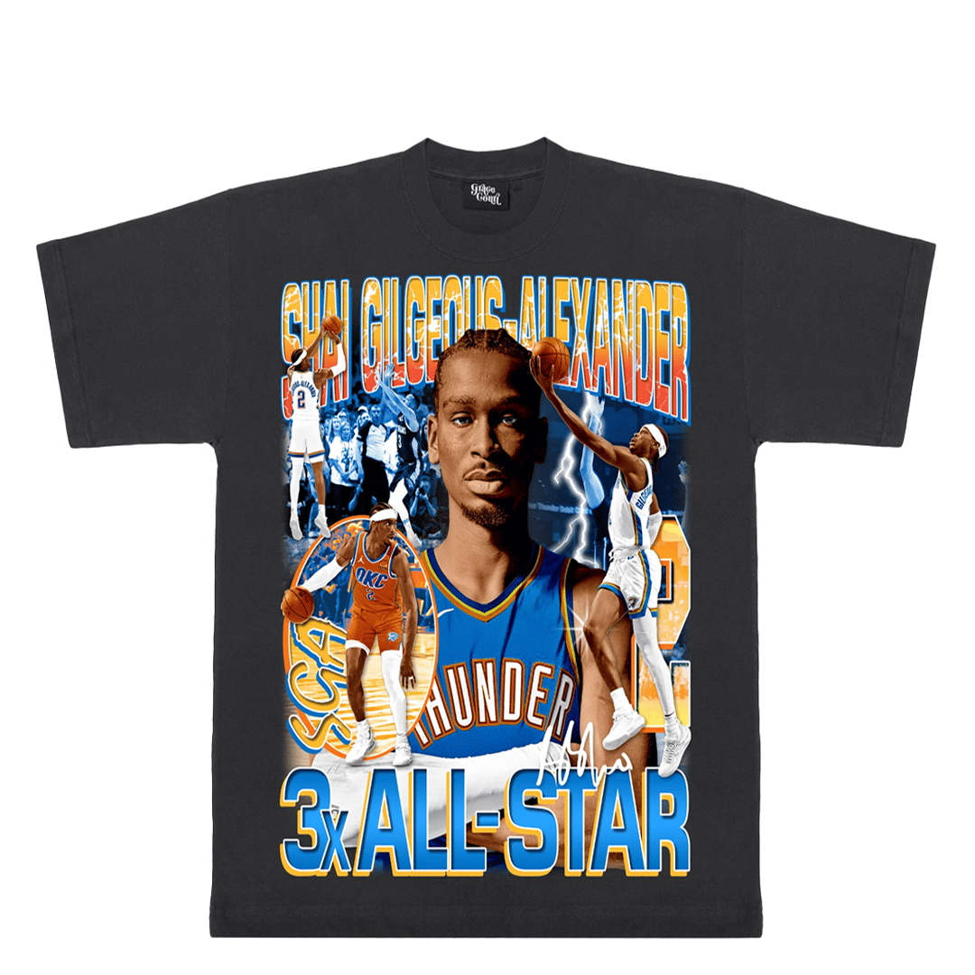 CAPITAL COURT SHAI GILGEOUS ALEXANDER VINTAGE TEE BLACK