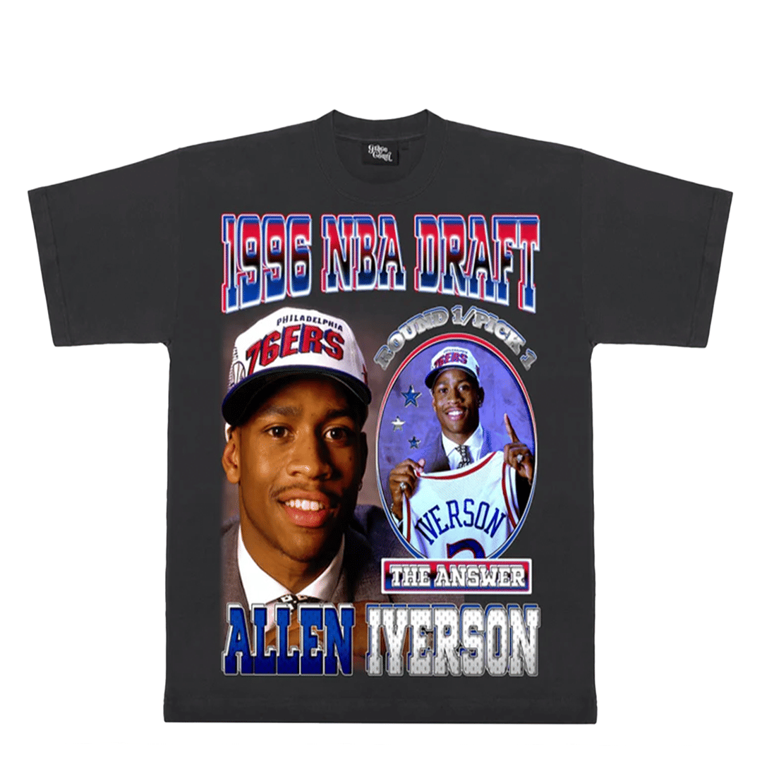 CAPITAL COURT ALLEN IVERSON VINTAGE TEE BLACK