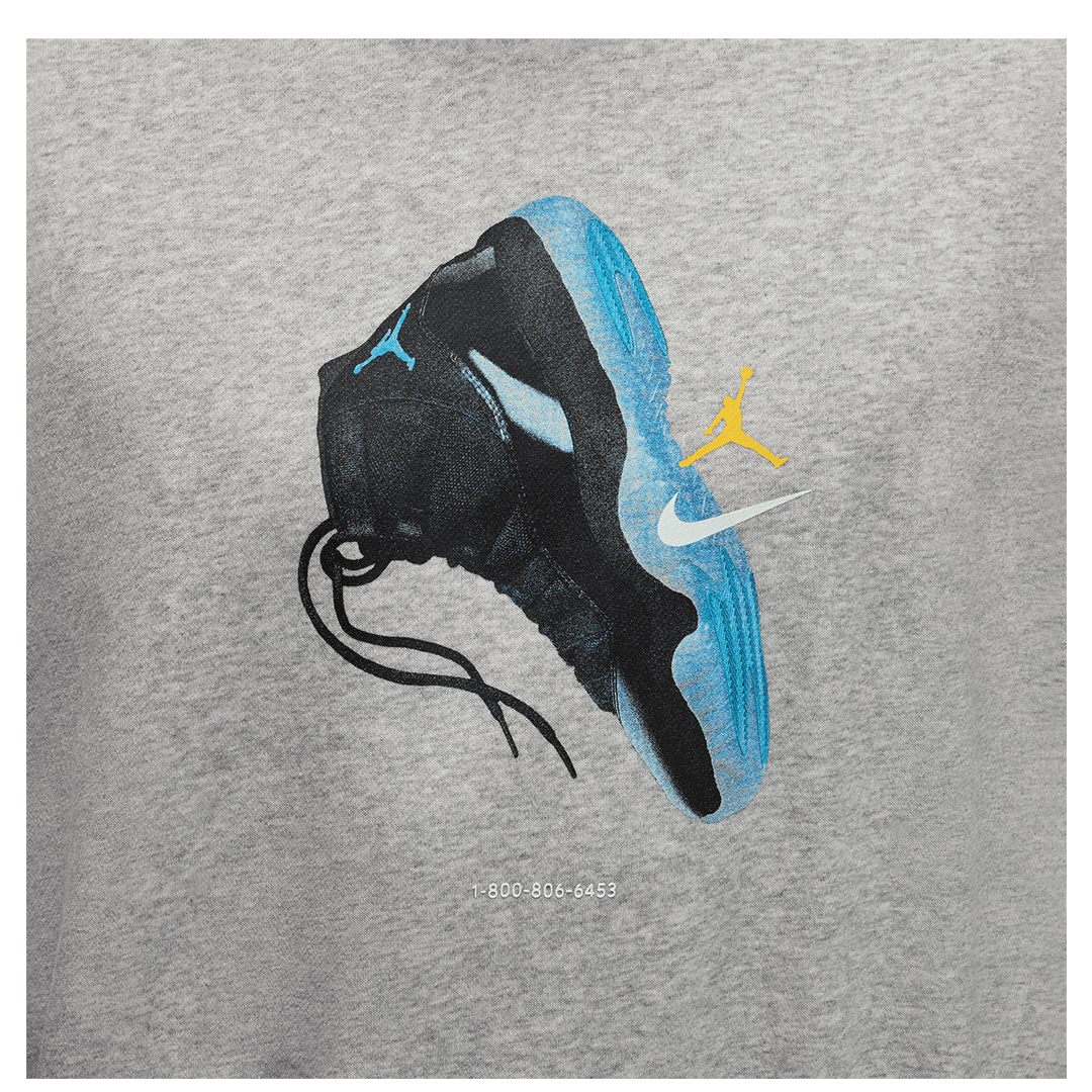 Air Jordan BROOKLYN FLEECE SWEATSHIRT HEATHER GREY