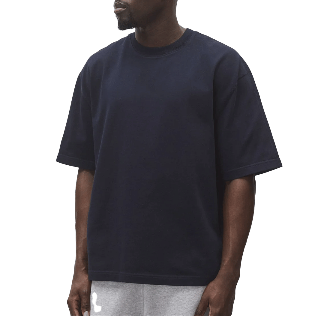 REIGNING CHAMP HEAVYWEIGHT JERSEY RELAXED TEE NAVY
