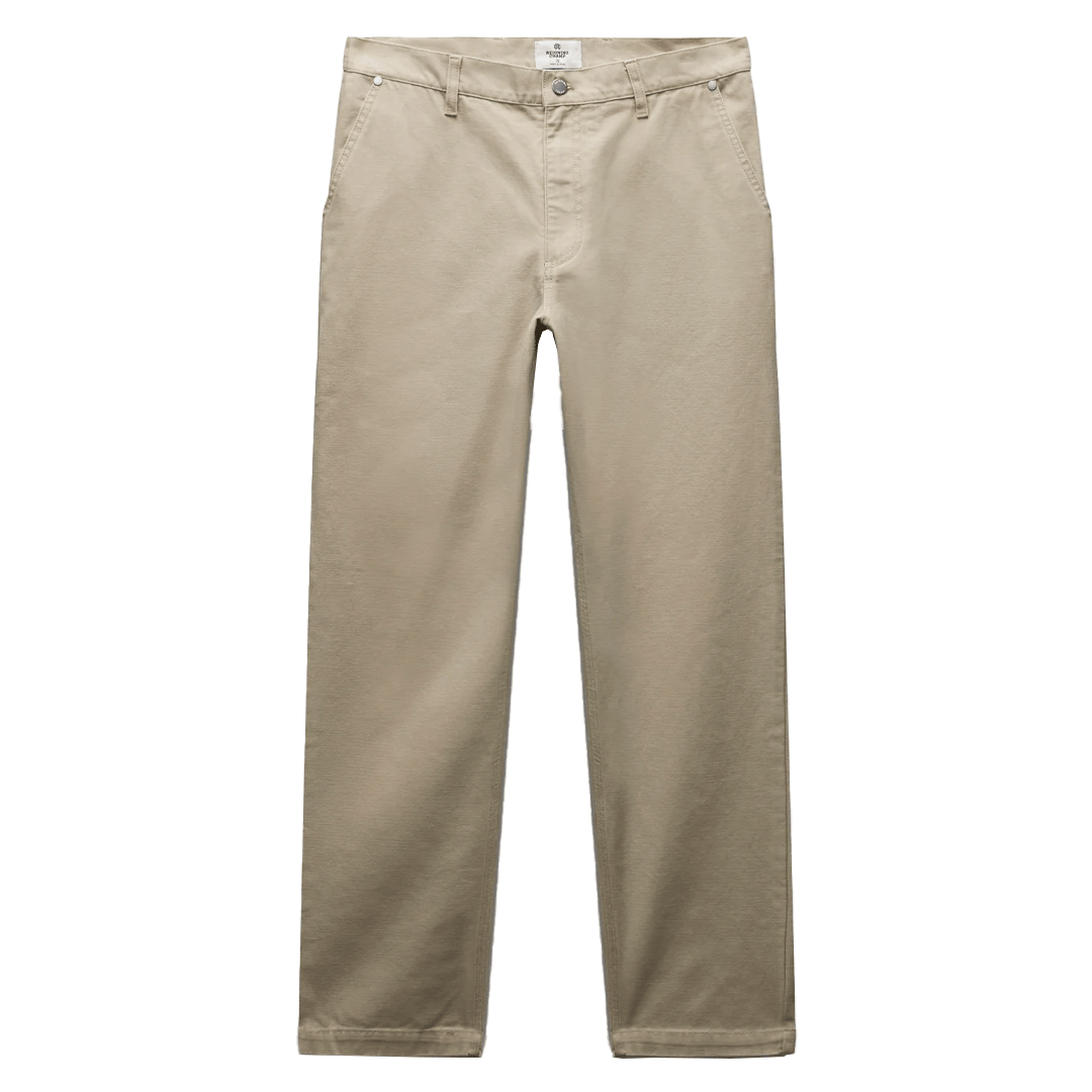 REIGNING CHAMP COTTON CANVAS GROUNDS STANDARD PANT SAND