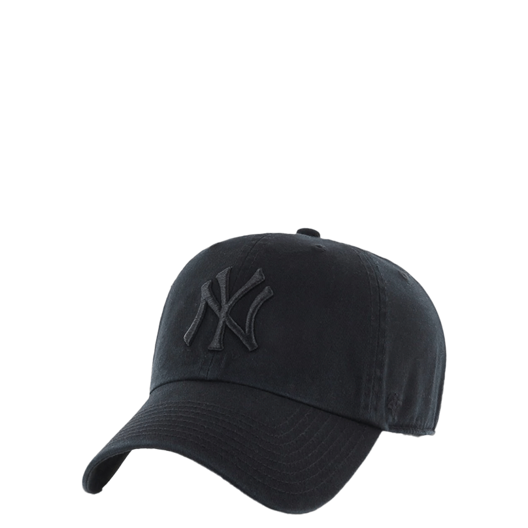 47 BRAND MLB NEW YORK YANKEES BLACK CLEAN UP CAP