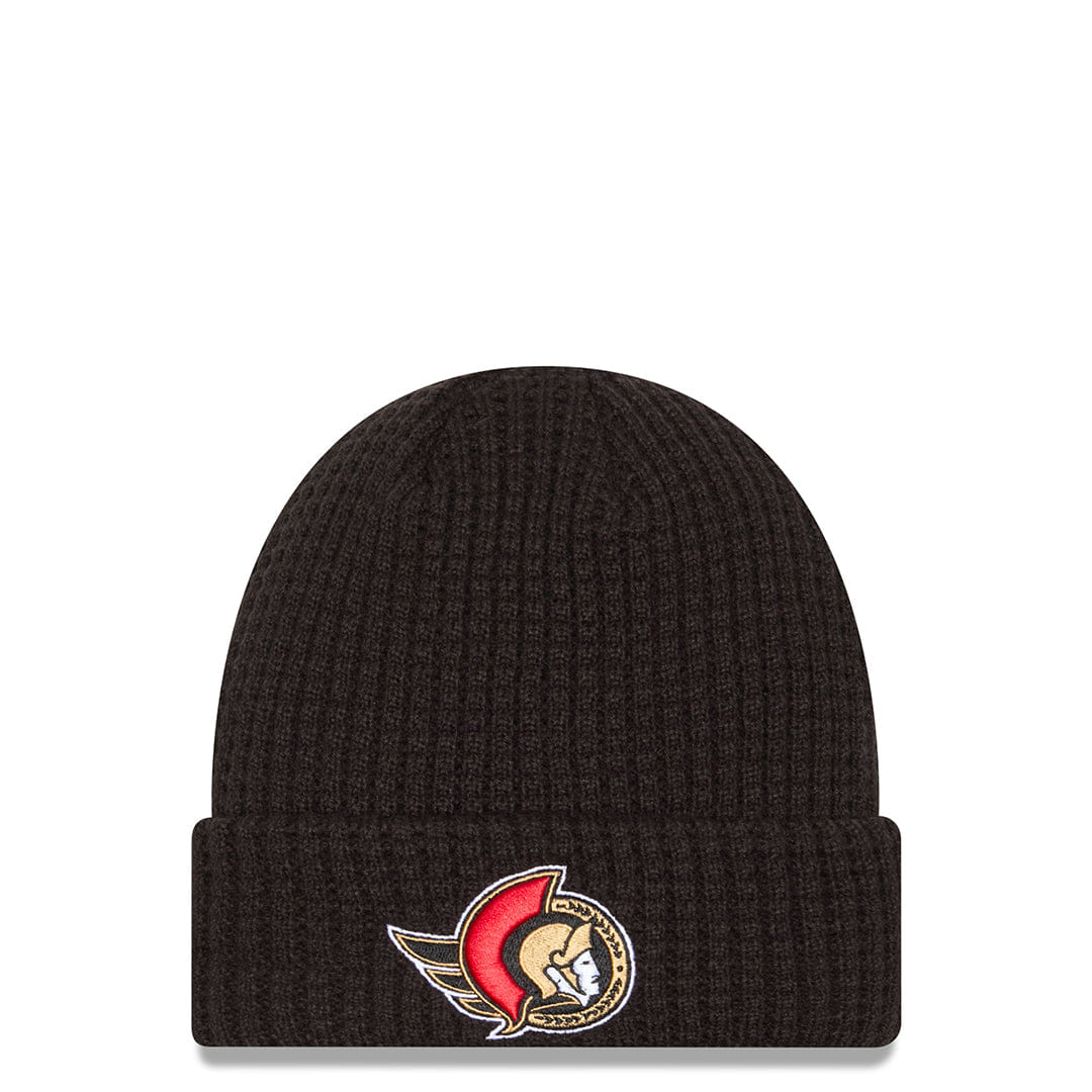 New Era OTTAWA SENATORS WAFFLE KNIT HAT BLACK