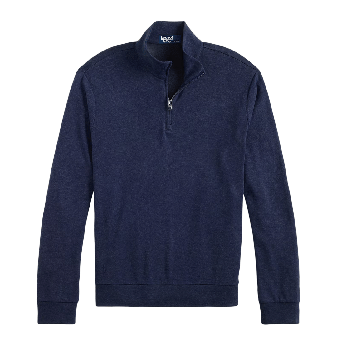 Polo Ralph Lauren TEXTURED QUARTER-ZIP PULLOVER NAVY