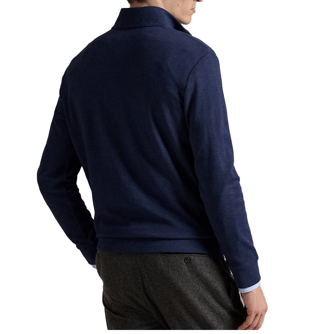 Polo Ralph Lauren TEXTURED QUARTER-ZIP PULLOVER NAVY