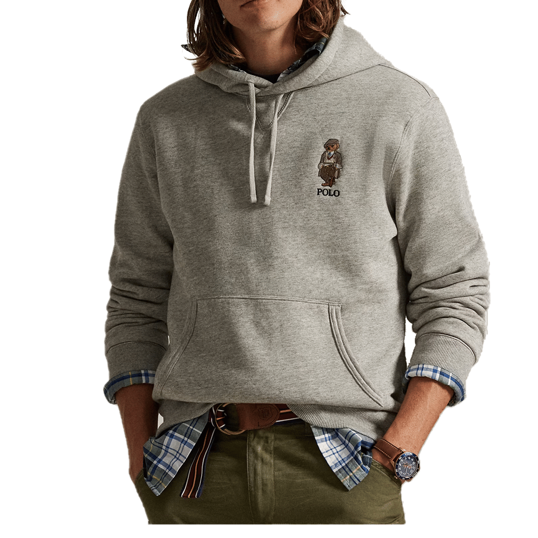 Polo Ralph Lauren BEAR FLEECE HOODIE GREY