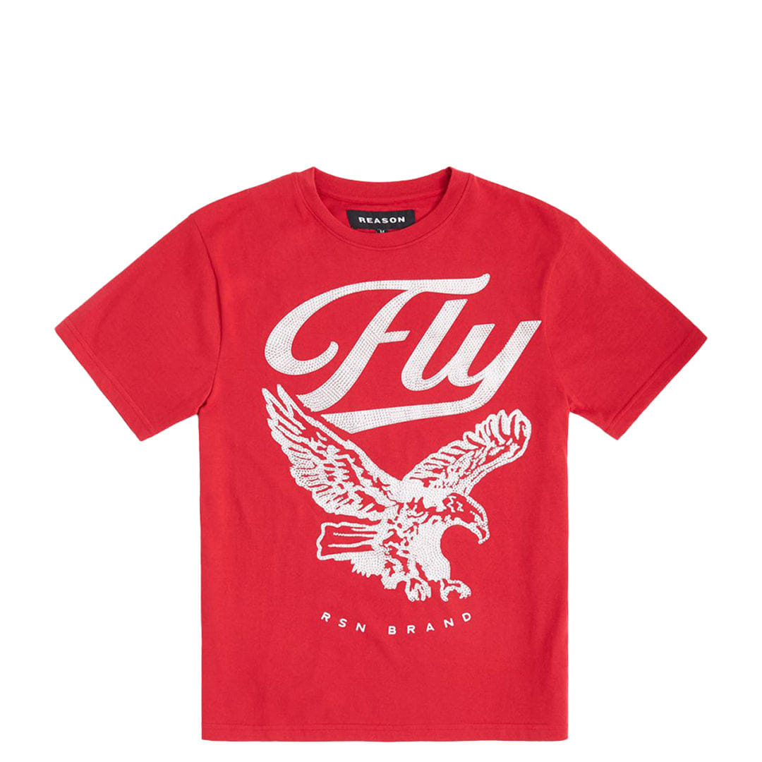 REASON CLOTHING FLY HIGHER TEE RED