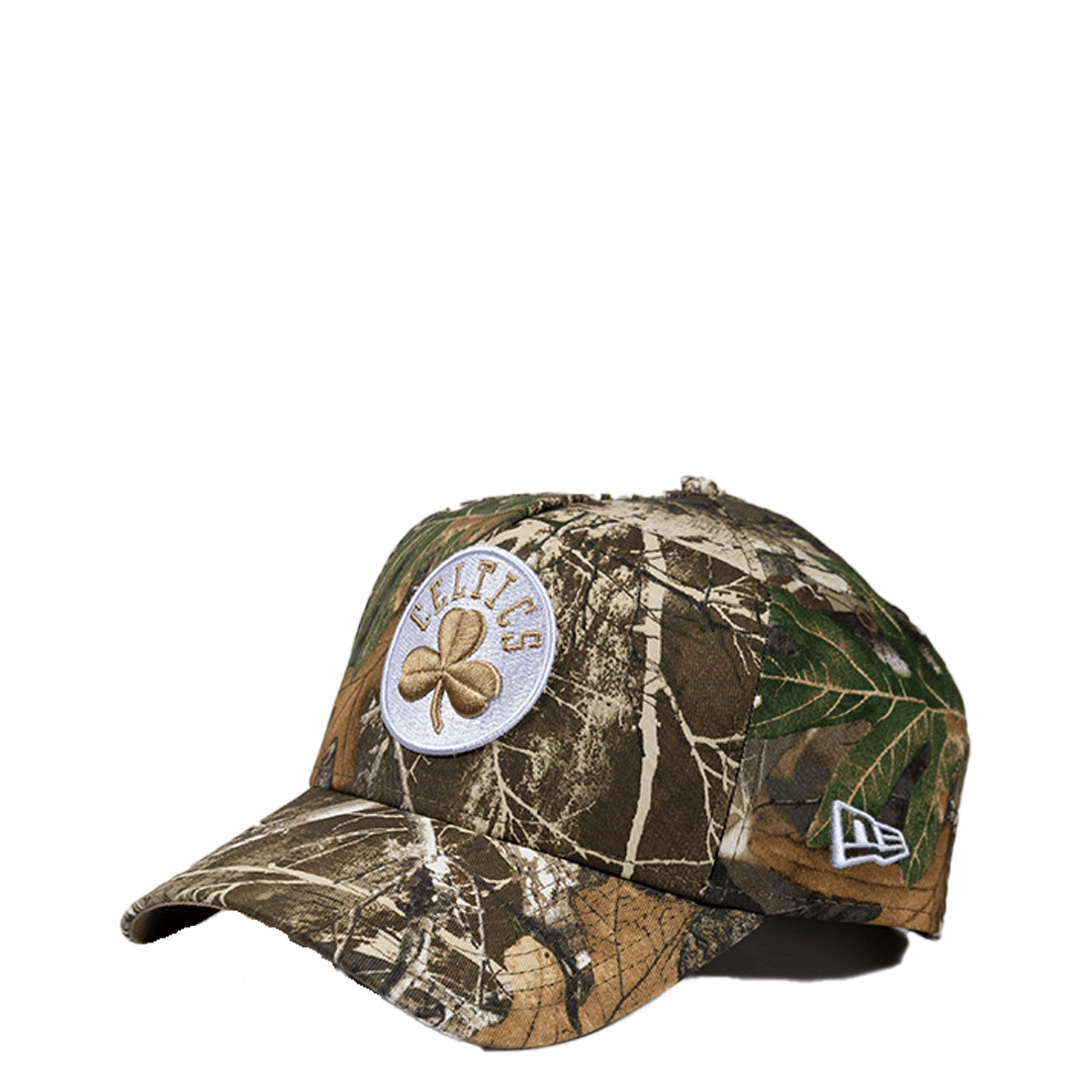 New Era BOSTON CELTICS REALTREE KHAKI 9FORTY ADJUSTABLE A-FRAME CAP