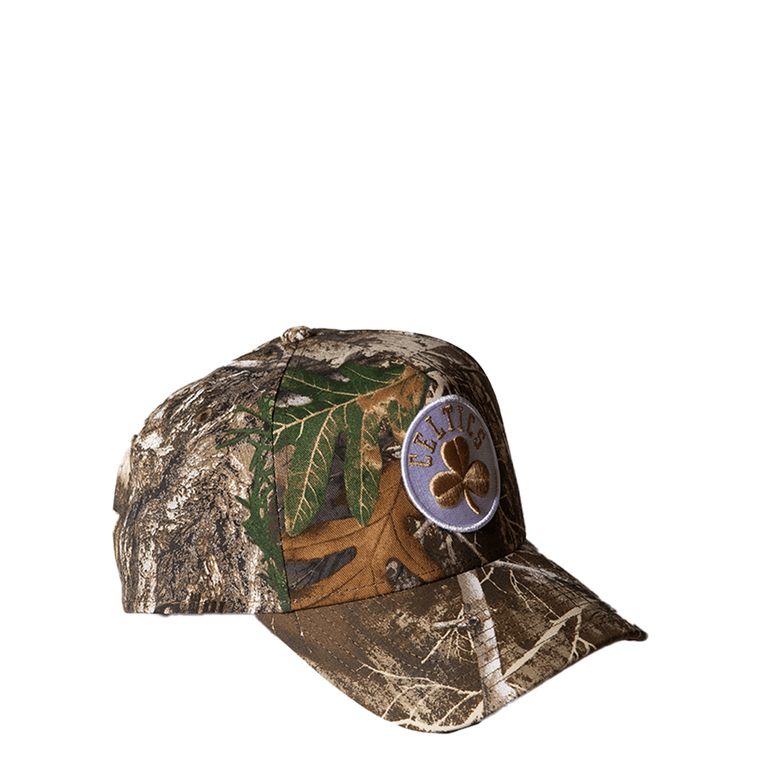 New Era BOSTON CELTICS REALTREE KHAKI 9FORTY ADJUSTABLE A-FRAME CAP