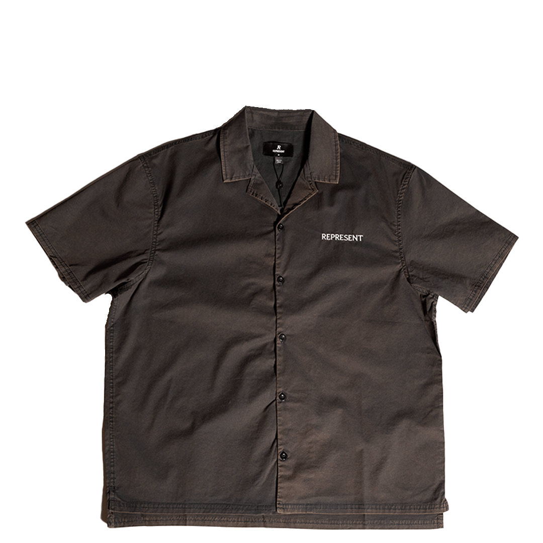Represent SERIF SHIRT BURNT BLACK