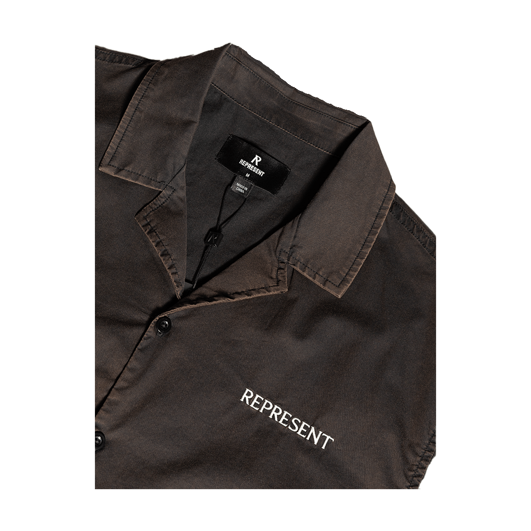 Represent SERIF SHIRT BURNT BLACK