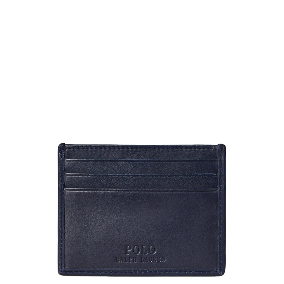 Polo Ralph Lauren EMBROIDERED BEAR LEATHER CARD HOLDER