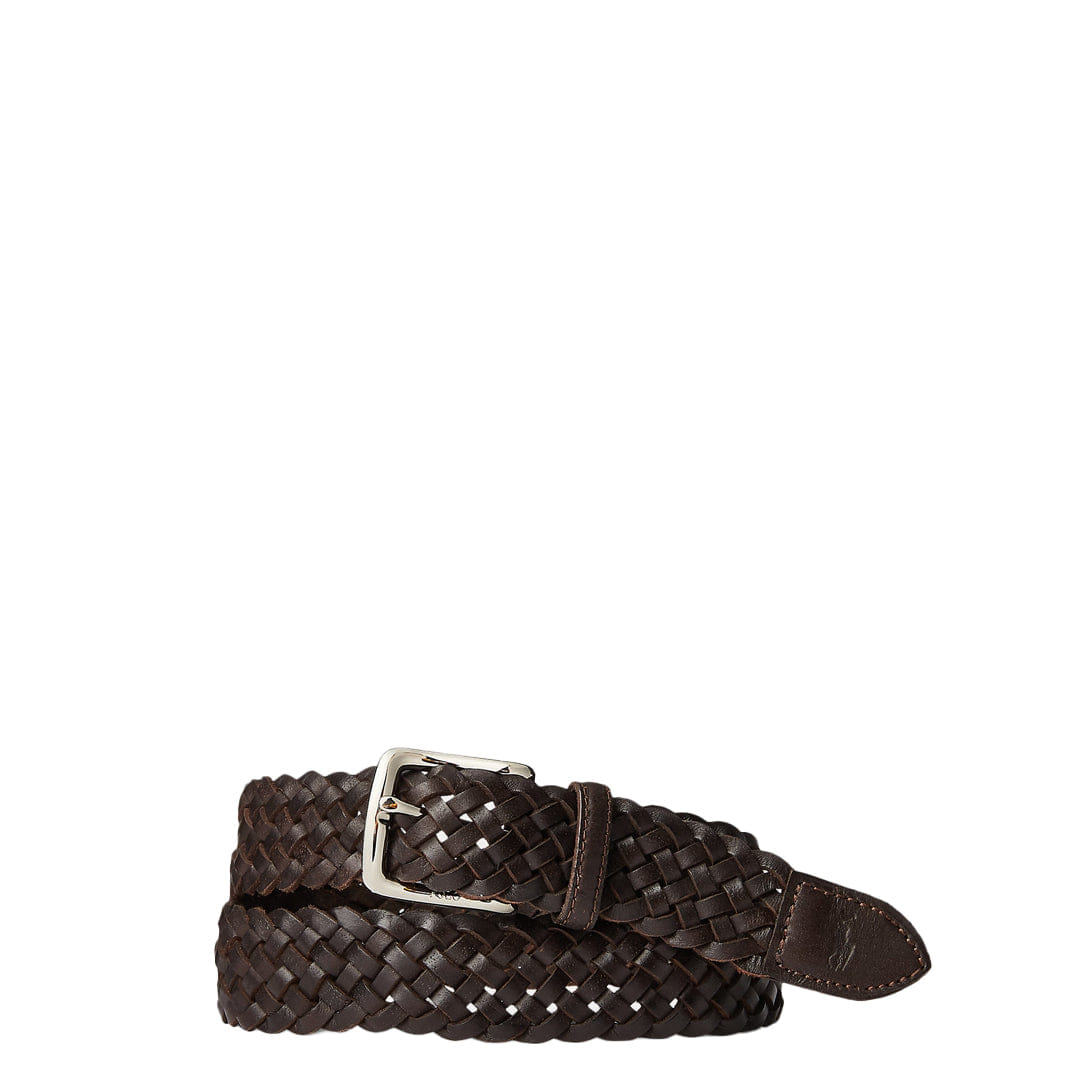 Polo Ralph Lauren BRAIDED VACHETTA LEATHER BELT