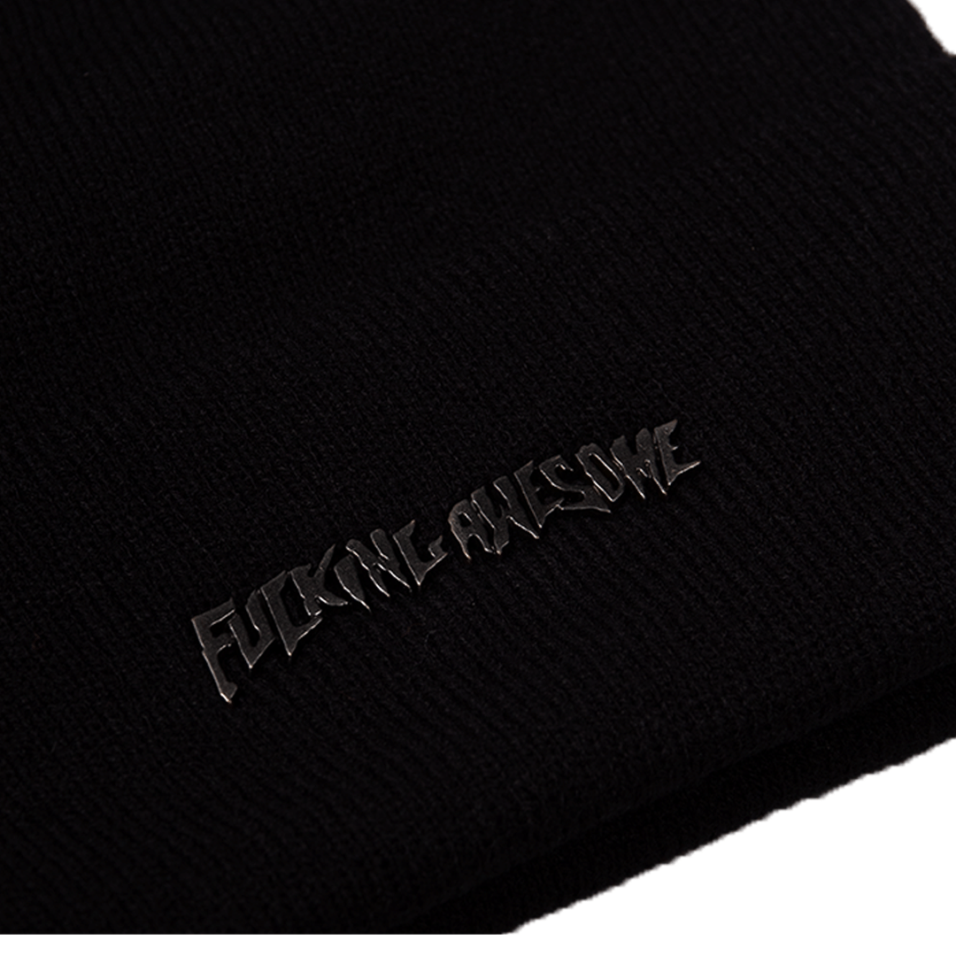 FUCKING AWESOME METAL STAMP LOGO CUFF BEANIE