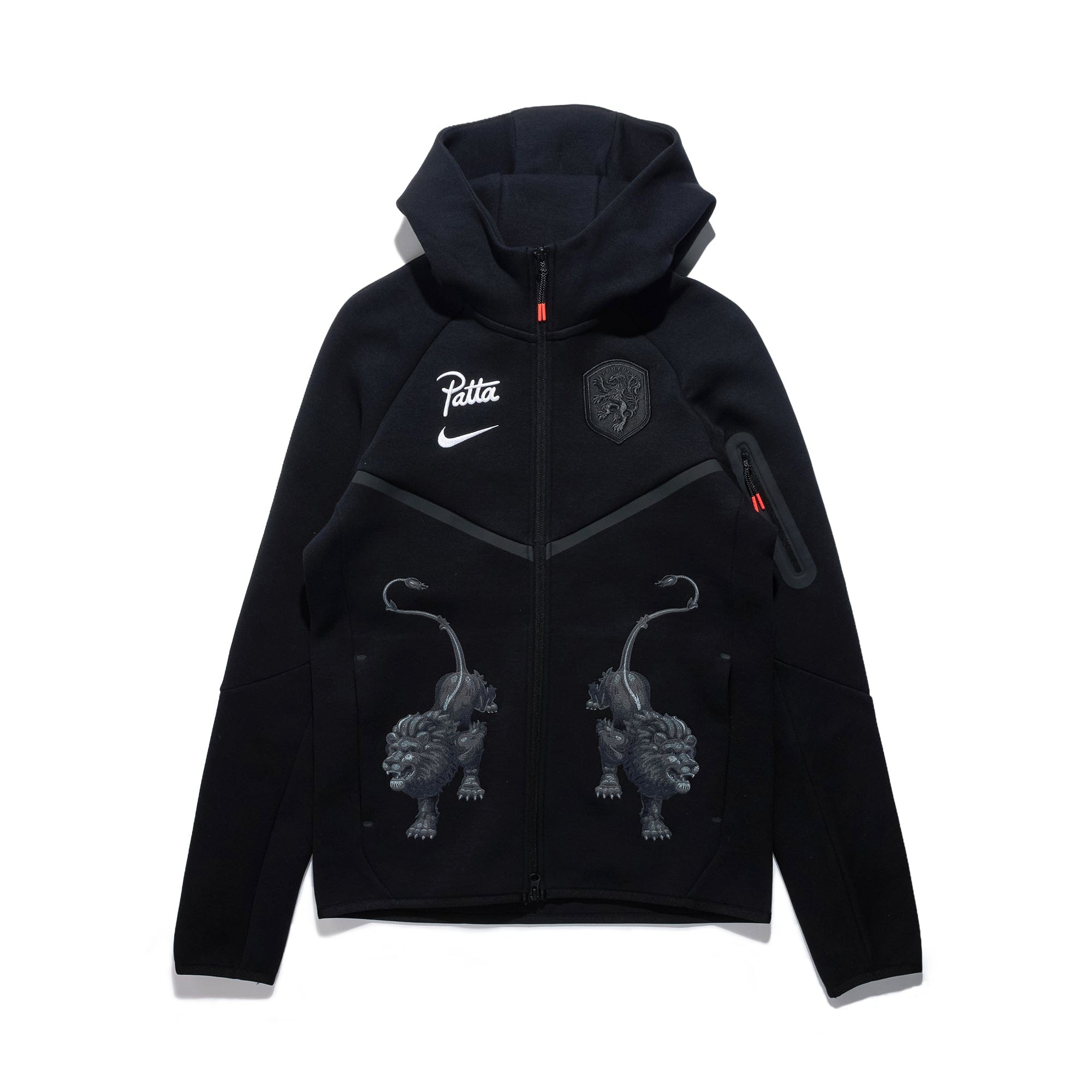 Nike Apparel Tech Fleece Full-Zip Hoodie Netherlands Patta Black IM3206-010