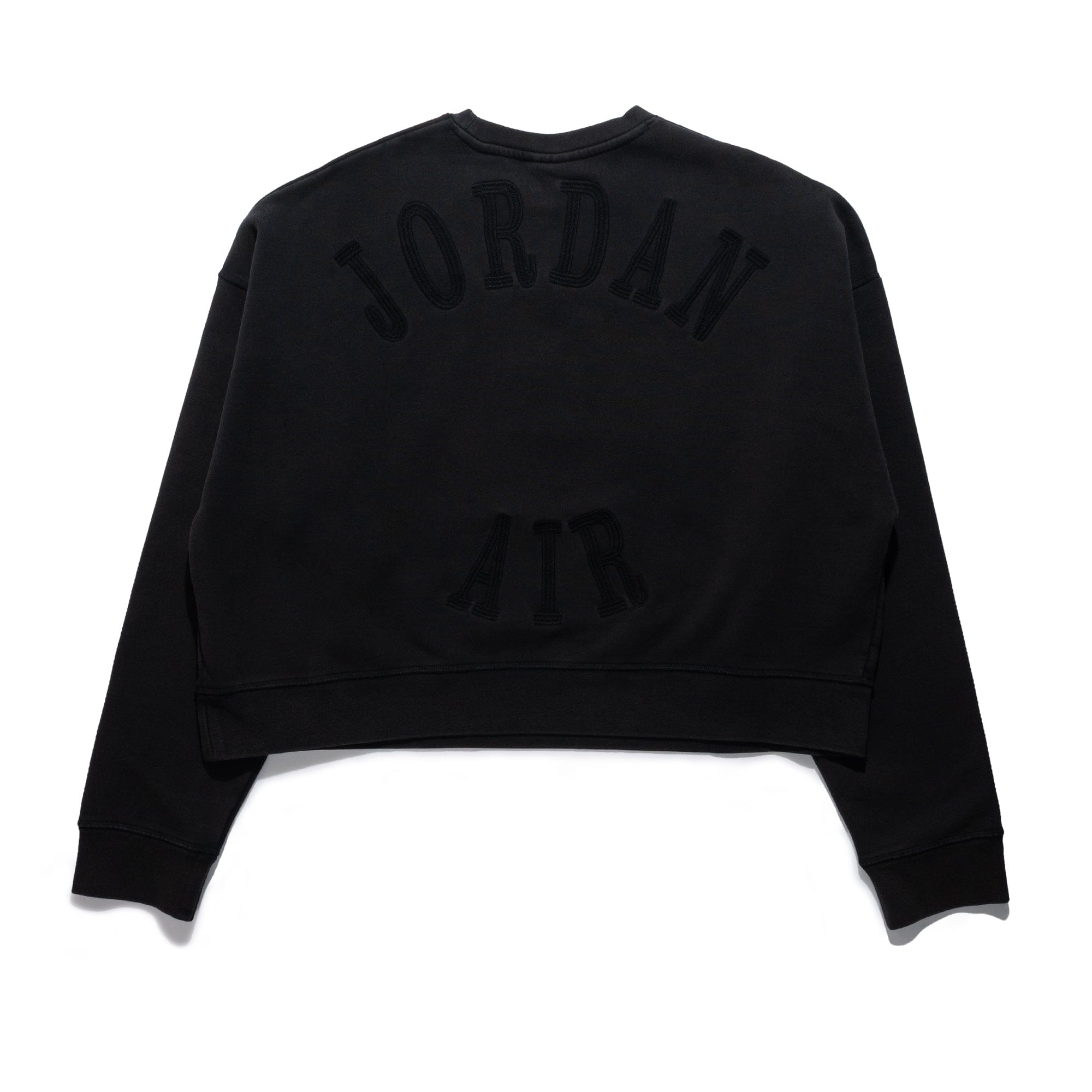 Jordan Apparel Air Jordan x IH Cropped Fleece Crew-Neck Sweatshirt Black IM7397-010
