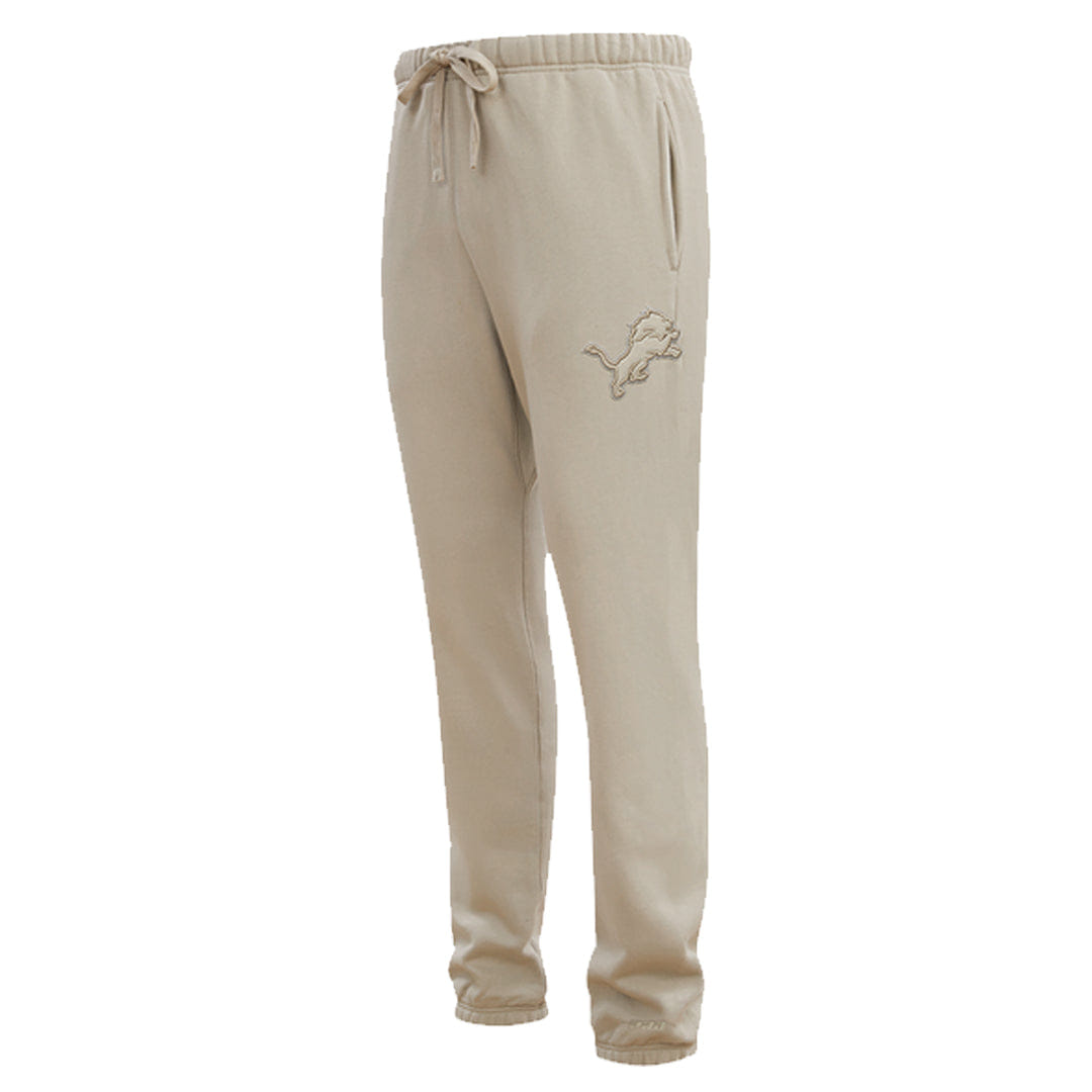 PRO STANDARD NFL DETROIT LIONS NEUTRAL FLEECE SWEATPANT TAUPE