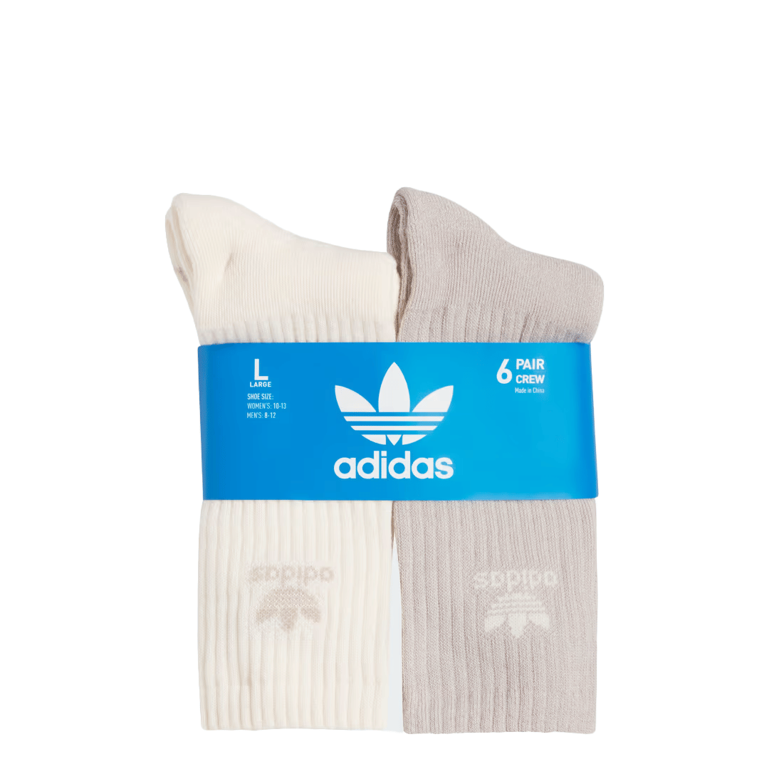 adidas TREFOIL CREW SOCKS (6 PAIRS)