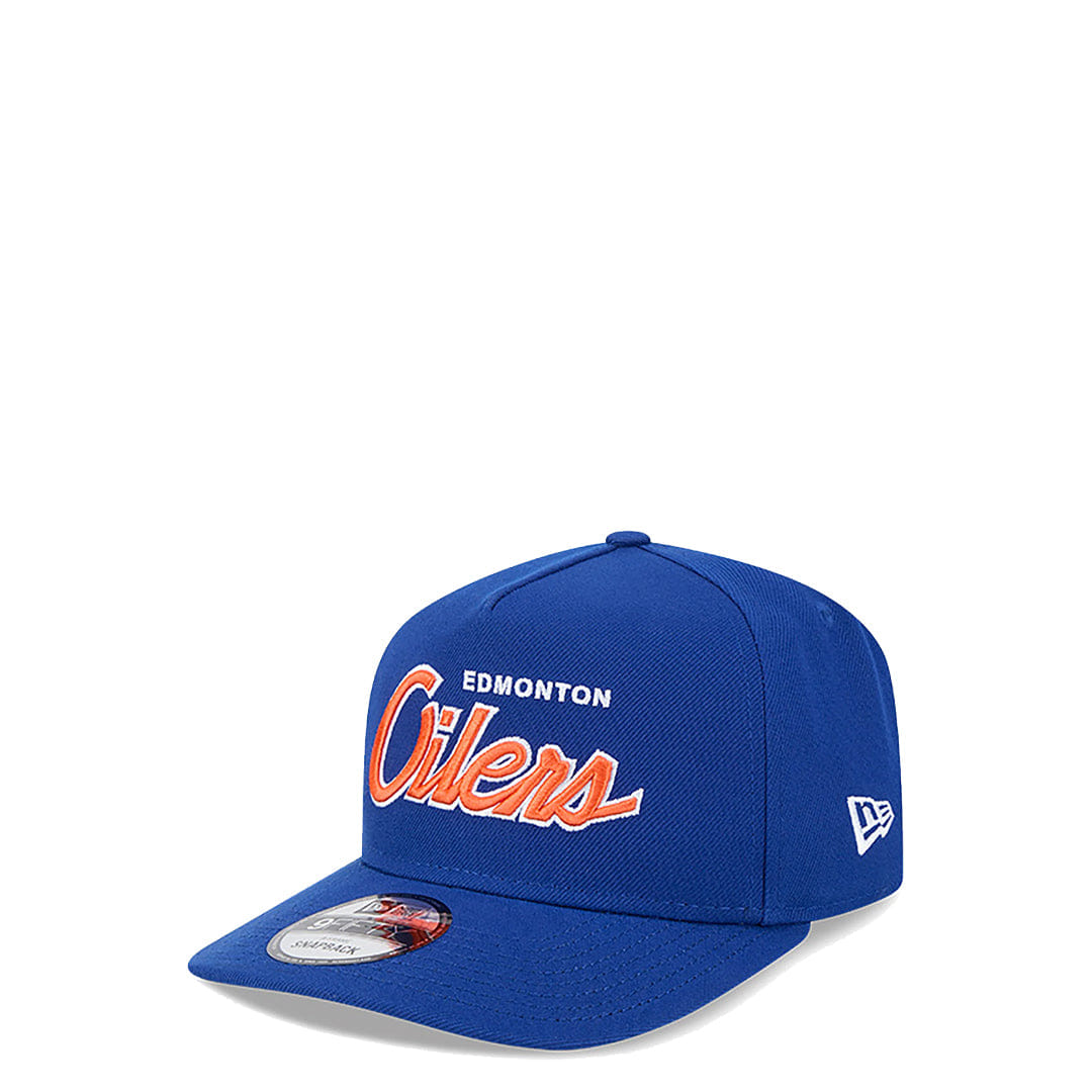 New Era EDMONTON OILERS SCRIPT 9FIFTY A-FRAME SNAPBACK