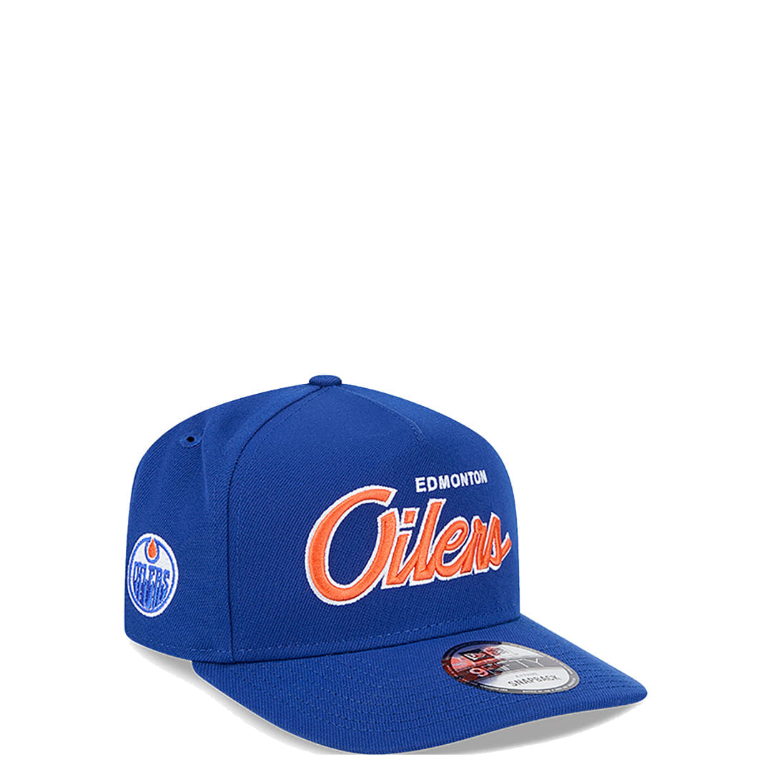 New Era EDMONTON OILERS SCRIPT 9FIFTY A-FRAME SNAPBACK