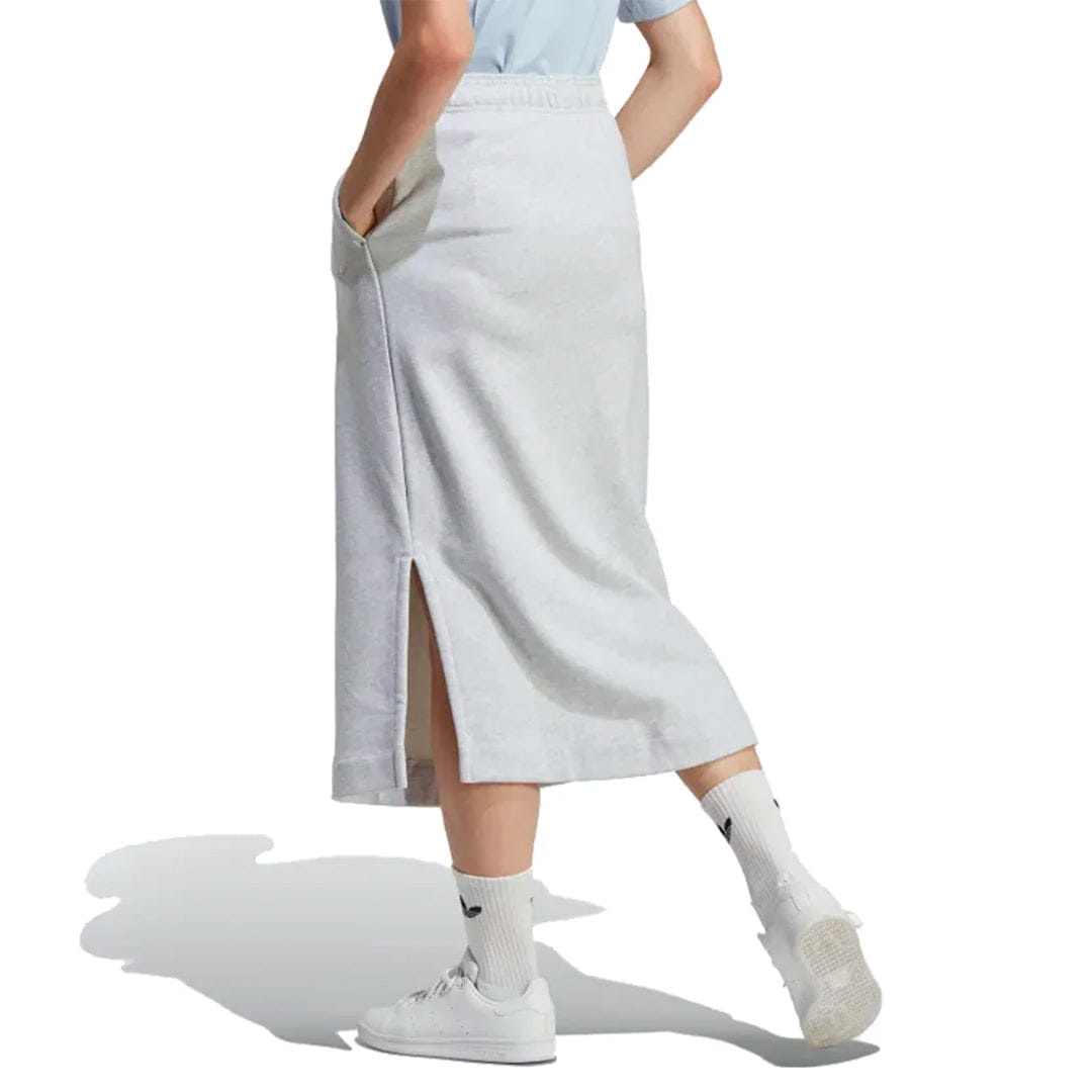 adidas WOMEN'S PREMIUM ESSENTIALS SKIRT LIGHT GREY HEATHER
