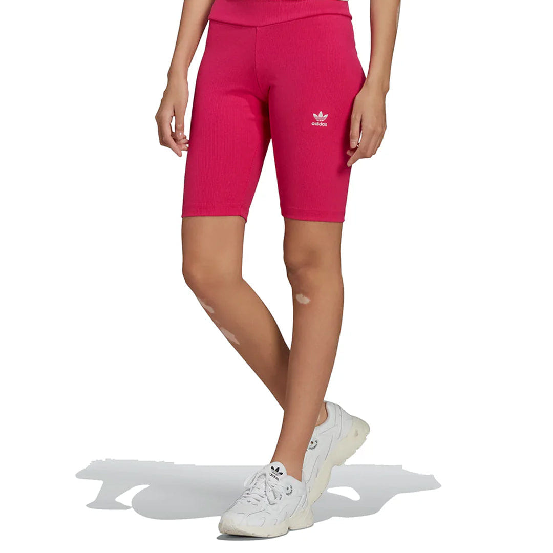 adidas WOMEN'S ADICOLOR ESSENTIALS SHORT TIGHTS PINK